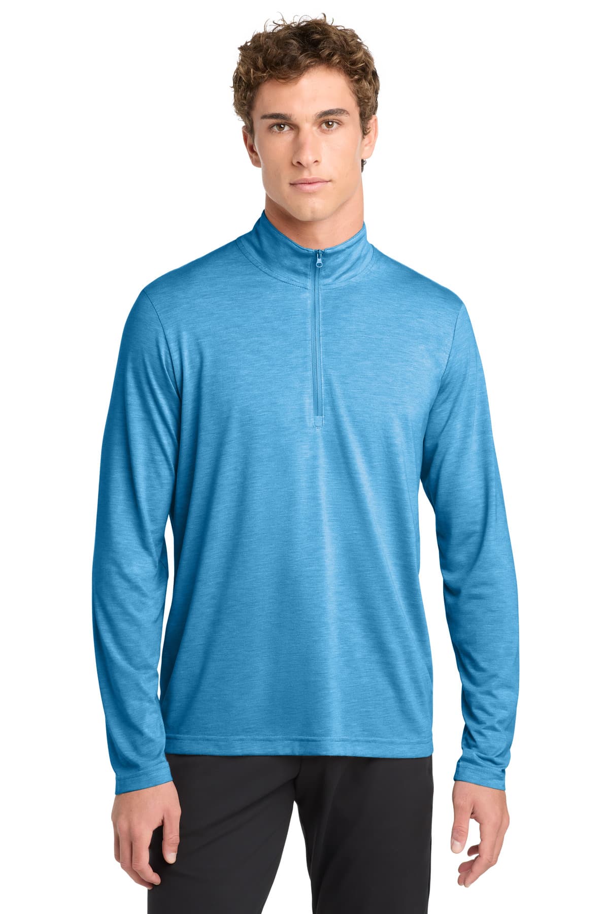 Sport-Tek ® PosiCharge ® Tri-Blend Wicking 1/4-Zip Pullover. ST407 thumbnail 5