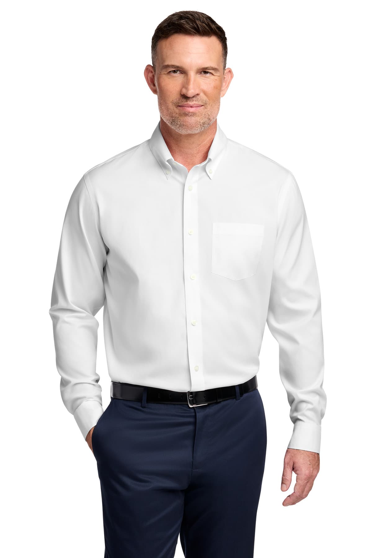 Brooks Brothers ® Wrinkle-Free Stretch Pinpoint Shirt BB18000 thumbnail 5