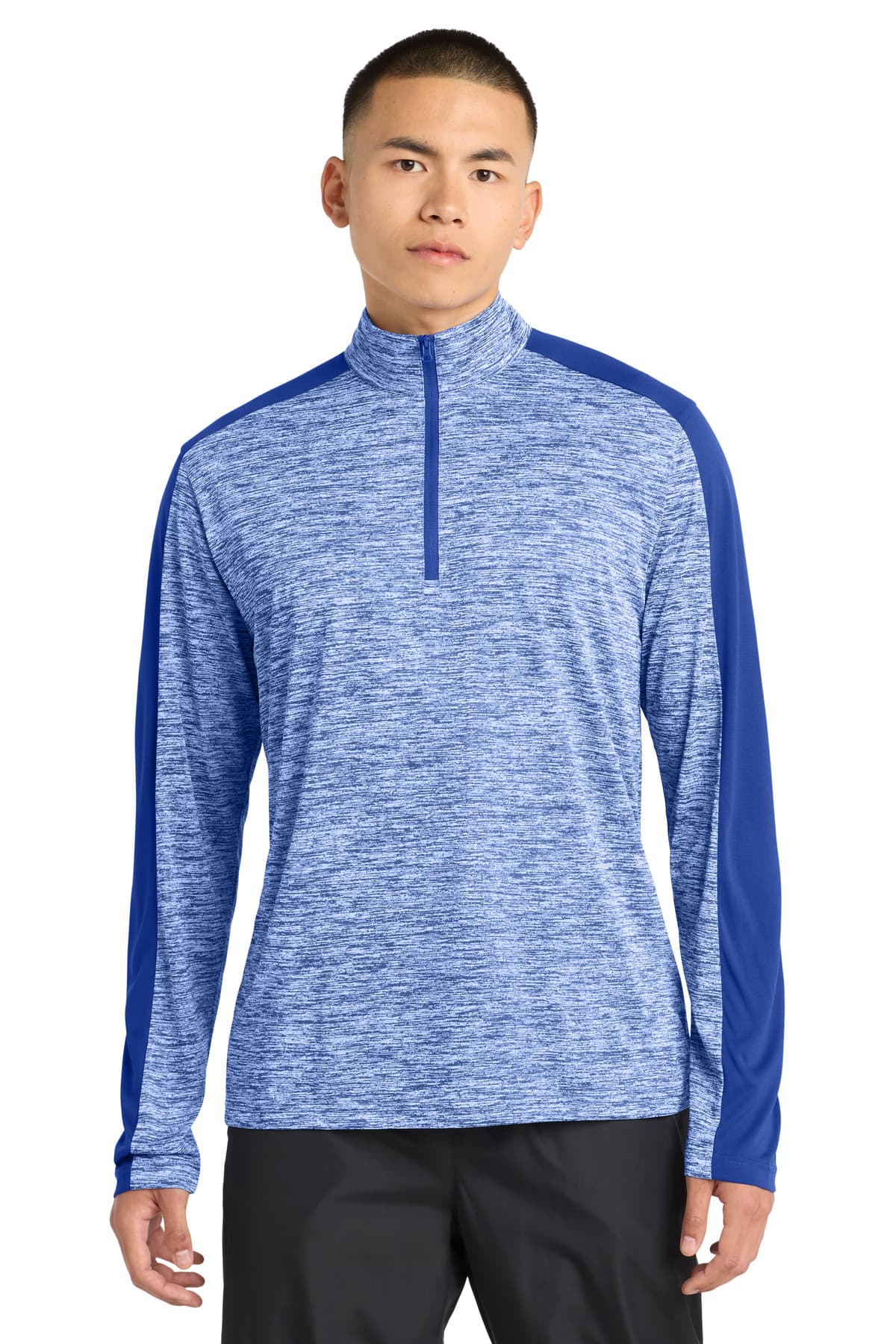 Sport-Tek ® PosiCharge ® Electric Heather Colorblock 1/4-Zip Pullover. ST397 thumbnail 5