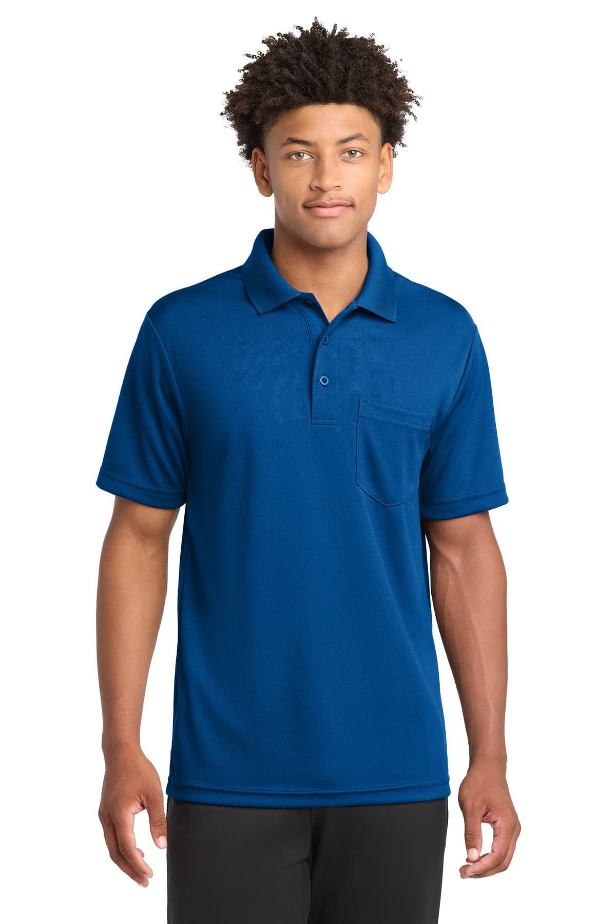 Sport-Tek ® PosiCharge ® RacerMesh ® Pocket Polo. ST640P thumbnail 5