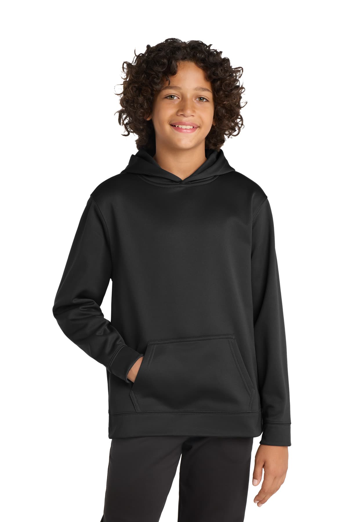 Sport-Tek ® Youth Sport-Wick ® Fleece Hooded Pullover. YST244 thumbnail 2