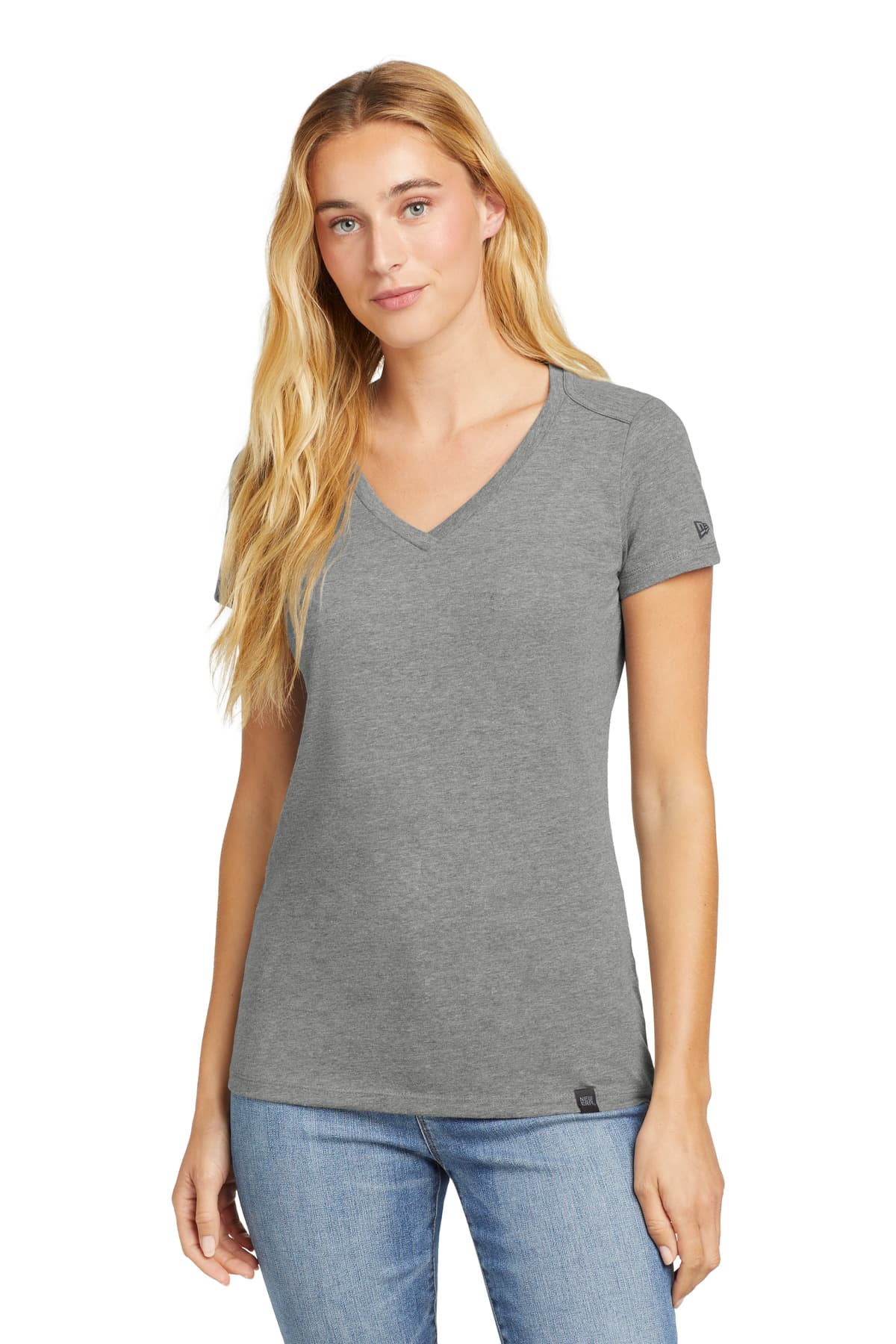 New Era ® Women's Heritage Blend V-Neck Tee. LNEA101 thumbnail 5