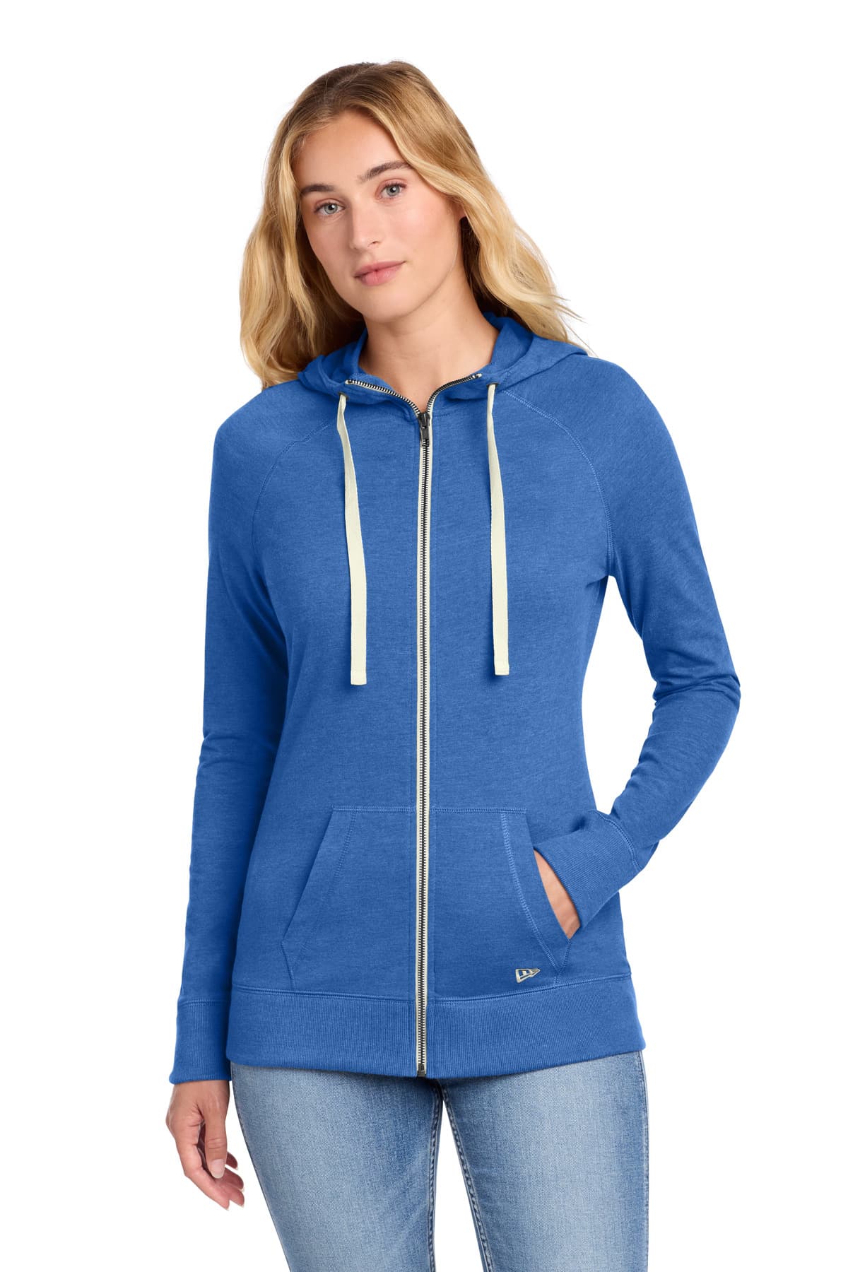 New Era ® Women's Sueded Cotton Blend Full-Zip Hoodie. LNEA122 thumbnail 4