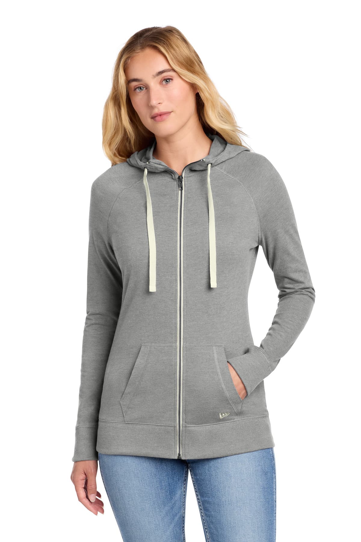 New Era ® Women's Sueded Cotton Blend Full-Zip Hoodie. LNEA122 thumbnail 5