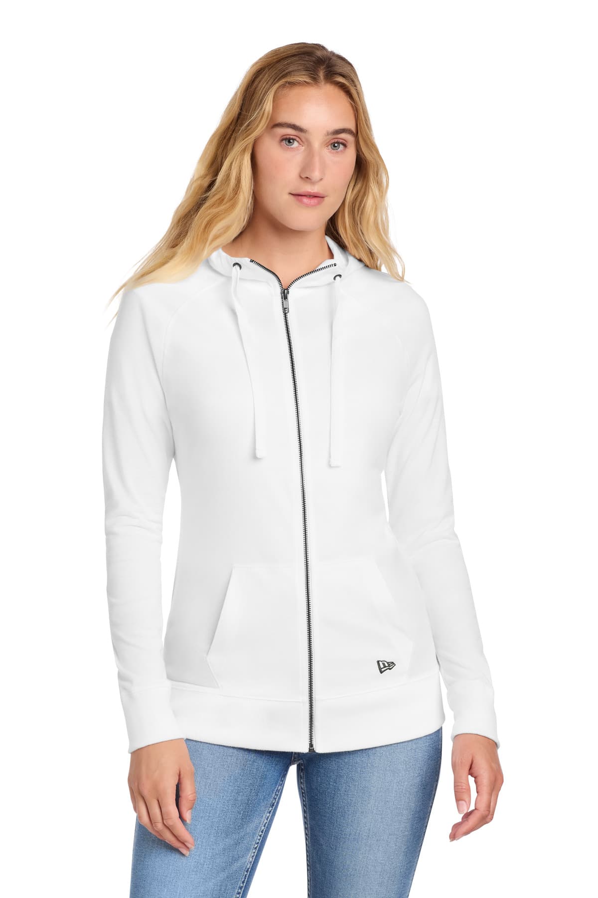 New Era ® Women's Sueded Cotton Blend Full-Zip Hoodie. LNEA122 thumbnail 4