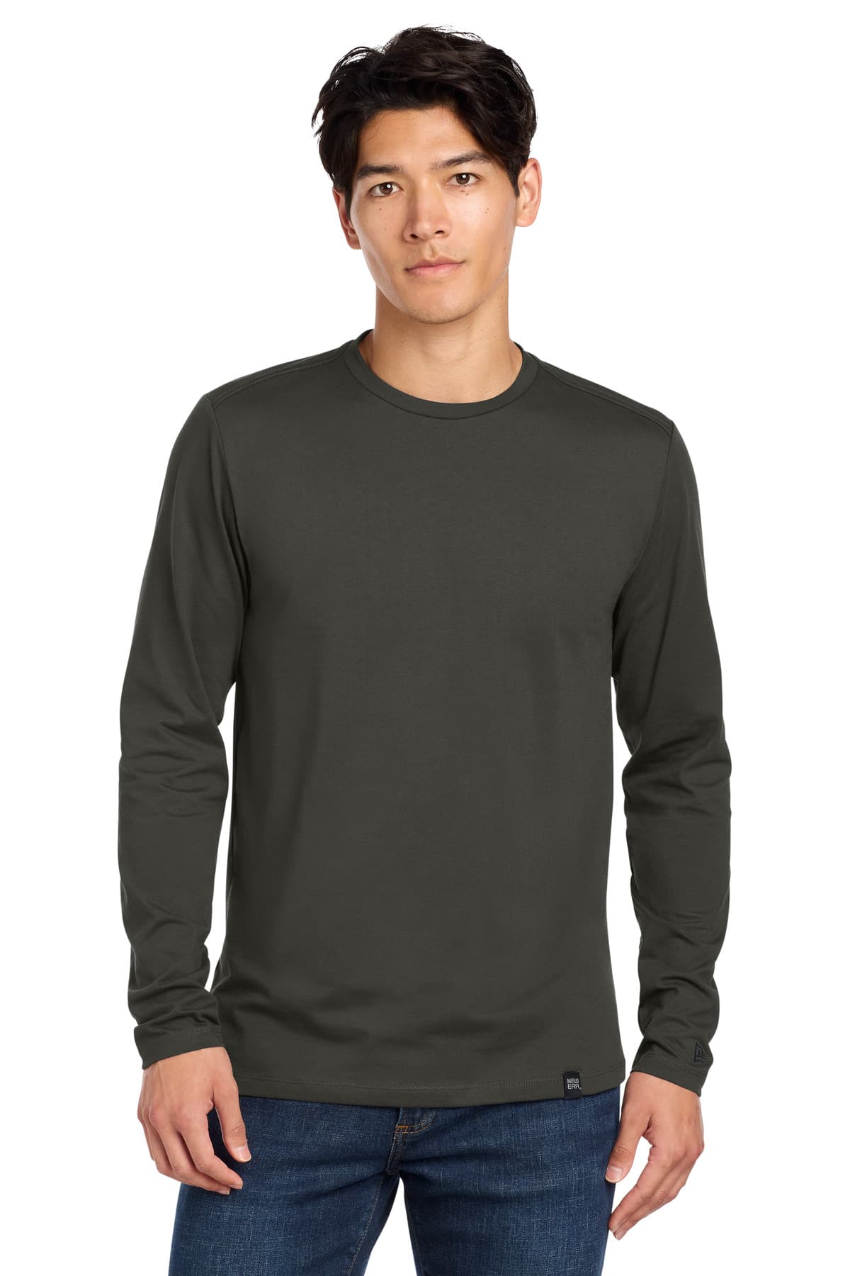 New Era ® Heritage Blend Long Sleeve Crew Tee. NEA102 thumbnail 5