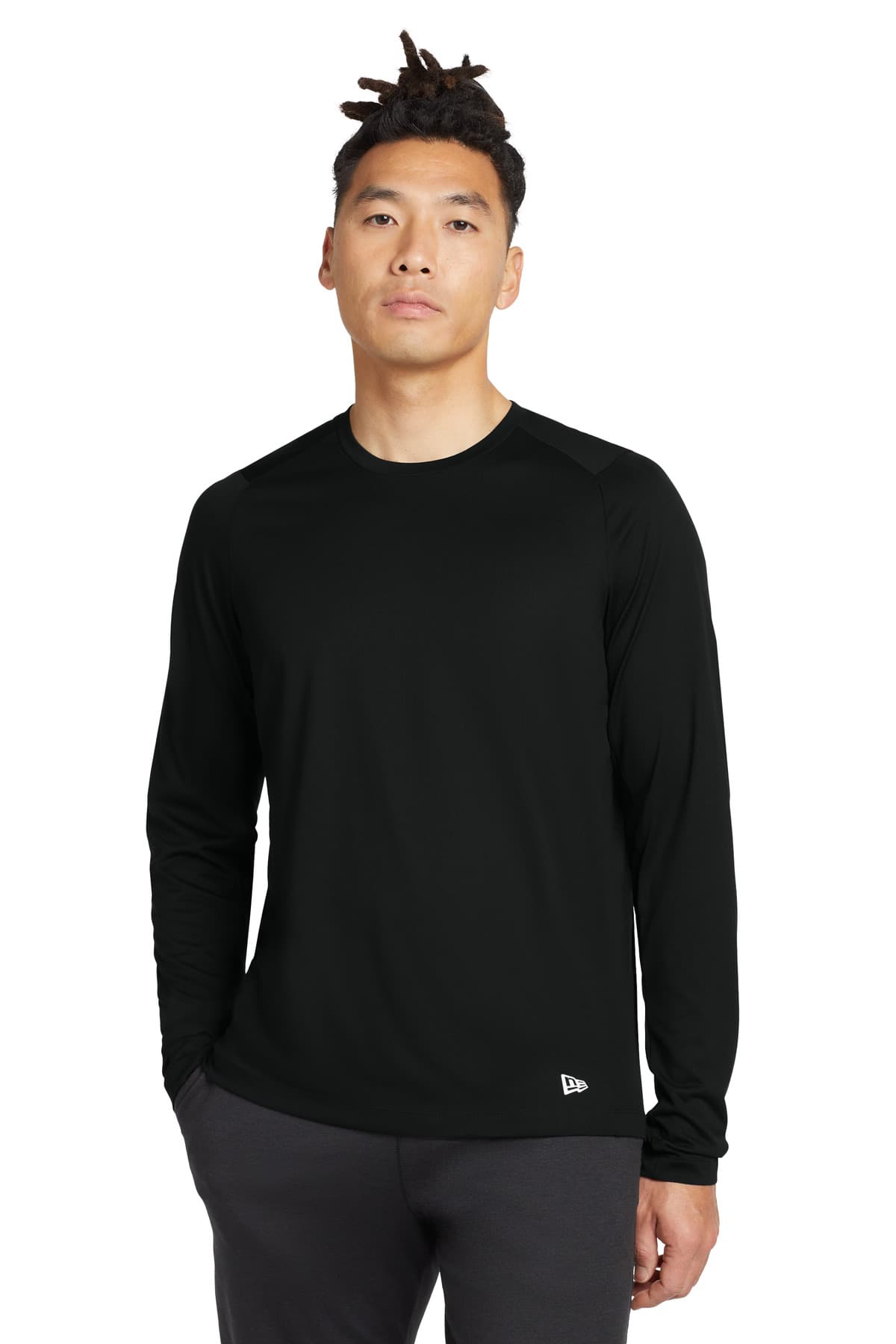 New Era ® Series Performance Long Sleeve Crew Tee. NEA201 thumbnail 2