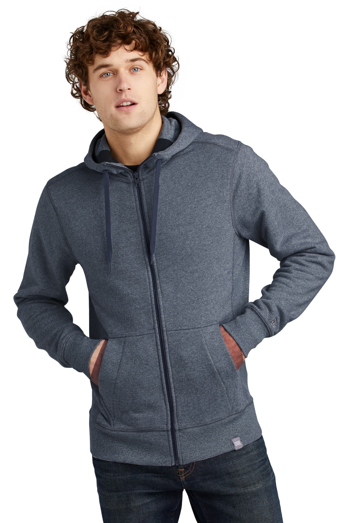 New Era ® French Terry Full-Zip Hoodie. NEA502 thumbnail 4