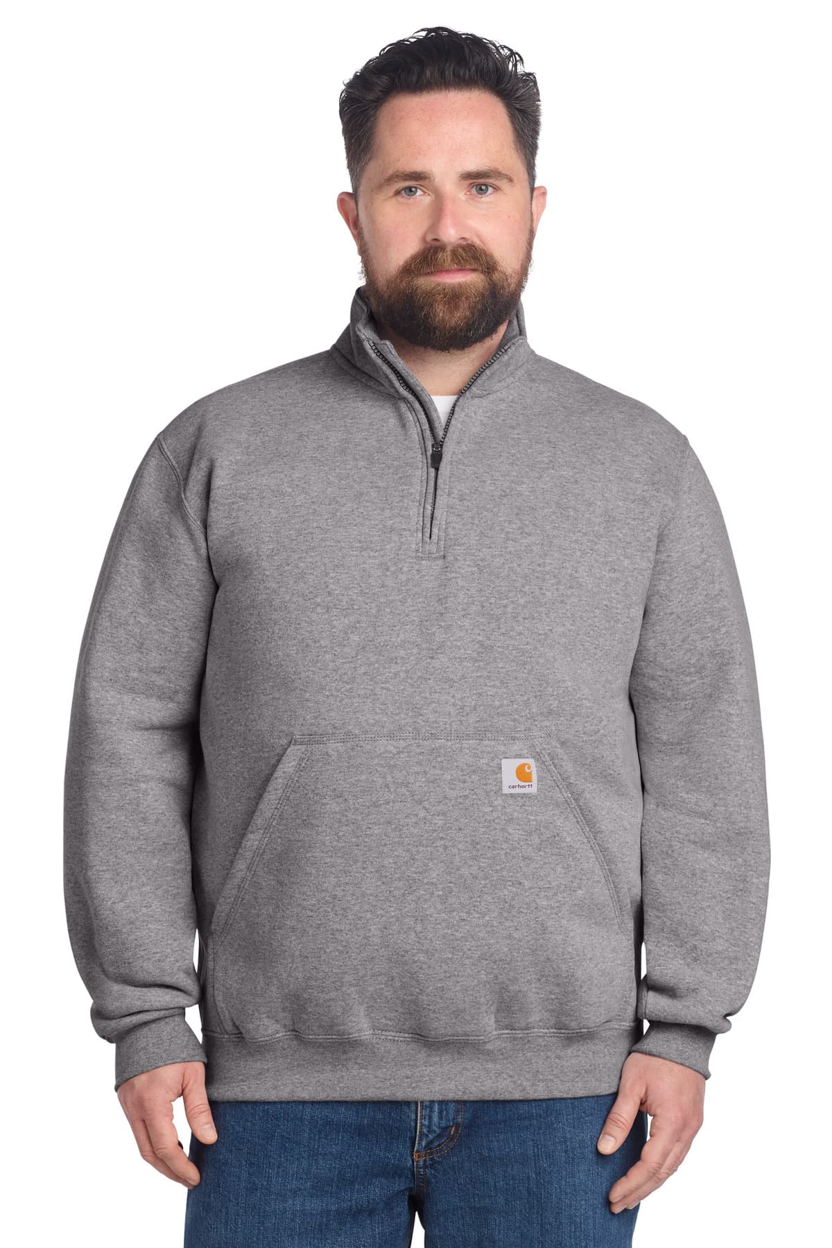 Carhartt ® Midweight 1/4-Zip Mock Neck Sweatshirt CT105294 thumbnail 4