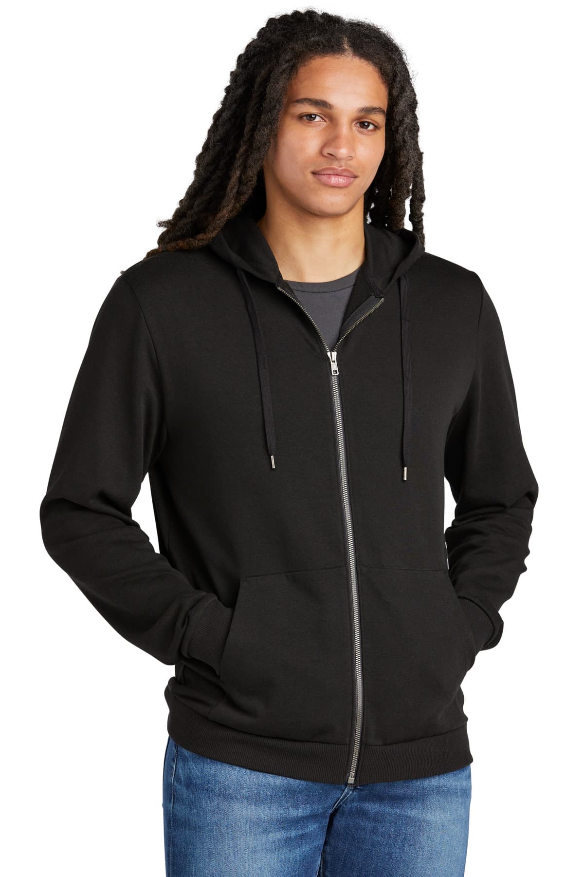 District ® Perfect Tri ® Fleece Full-Zip Hoodie DT1302 thumbnail 2