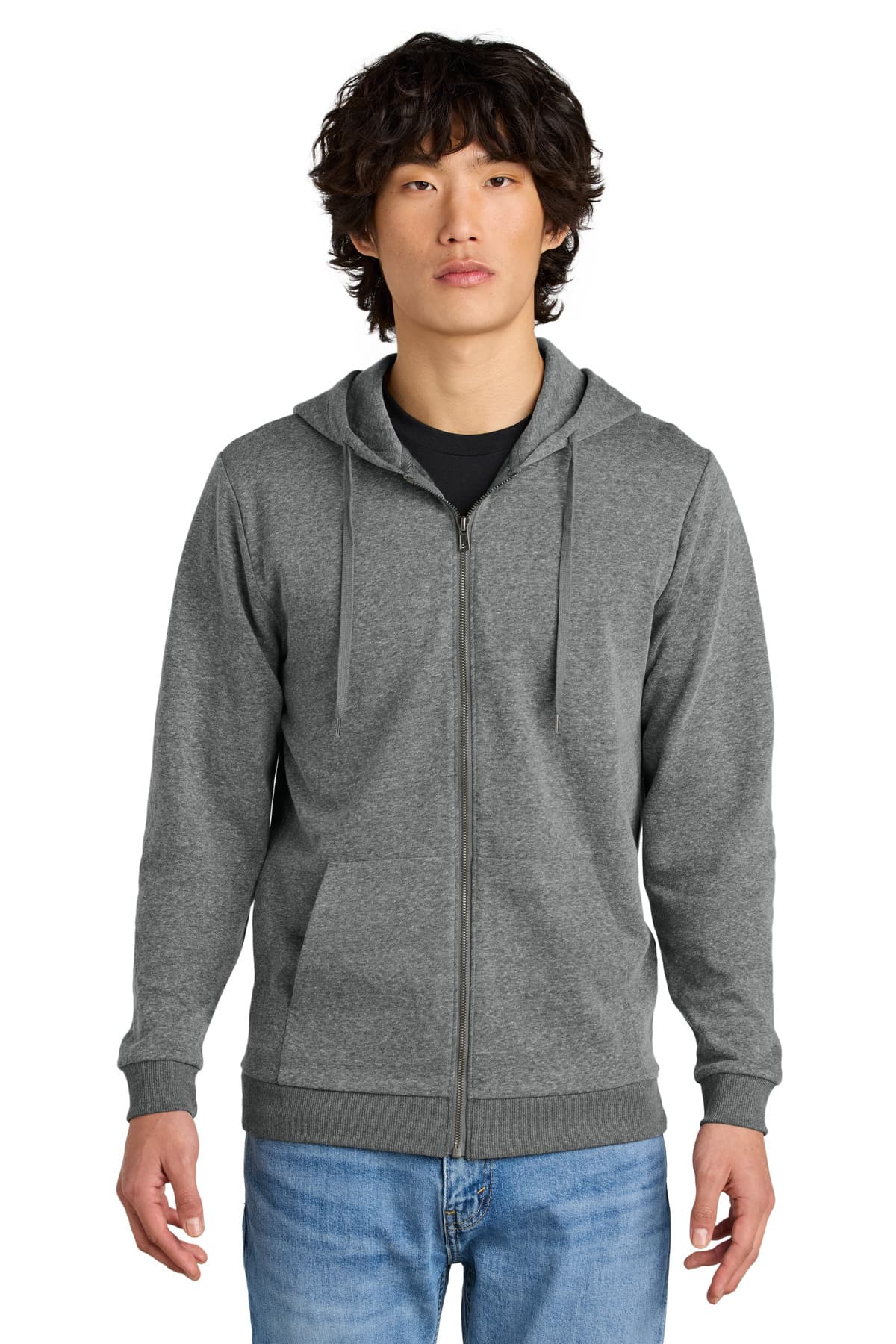 District ® Perfect Tri ® Fleece Full-Zip Hoodie DT1302 thumbnail 3