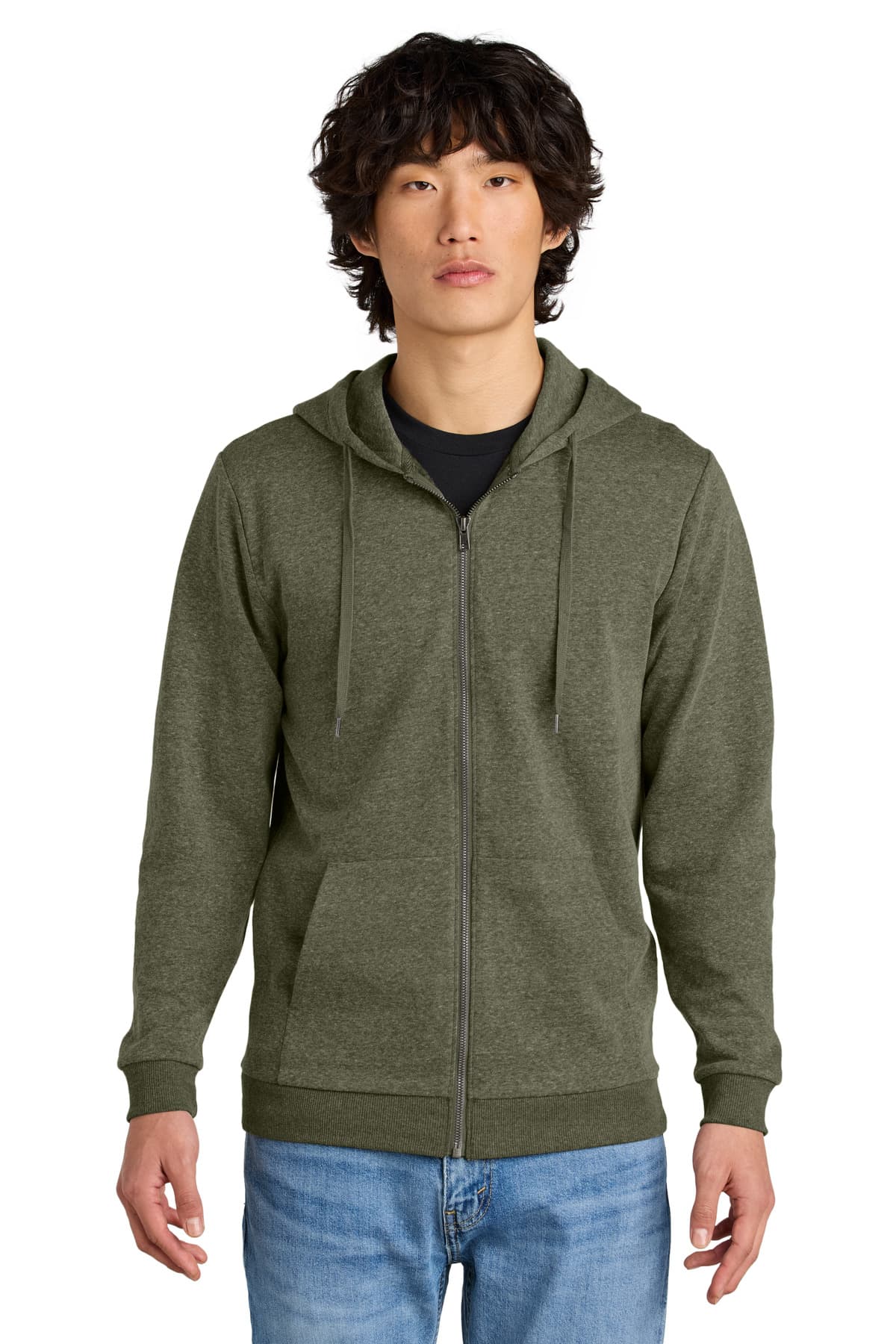 District ® Perfect Tri ® Fleece Full-Zip Hoodie DT1302 thumbnail 5