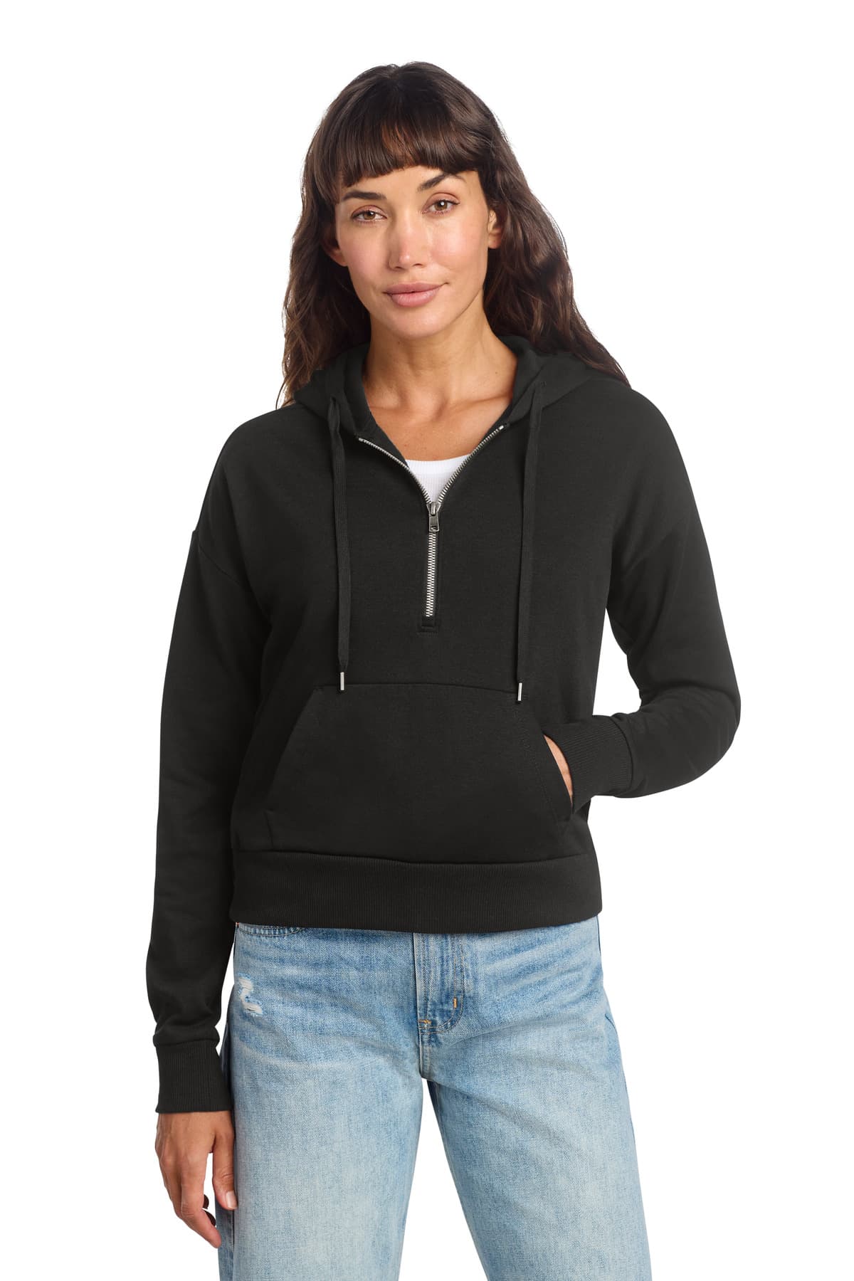 District ® Women's Perfect Tri ® Fleece 1/2-Zip Pullover DT1311 thumbnail 2