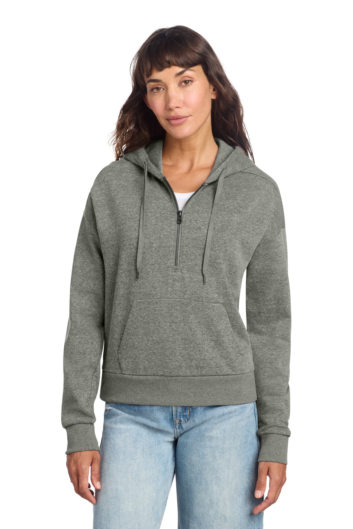 District ® Women's Perfect Tri ® Fleece 1/2-Zip Pullover DT1311 thumbnail 4