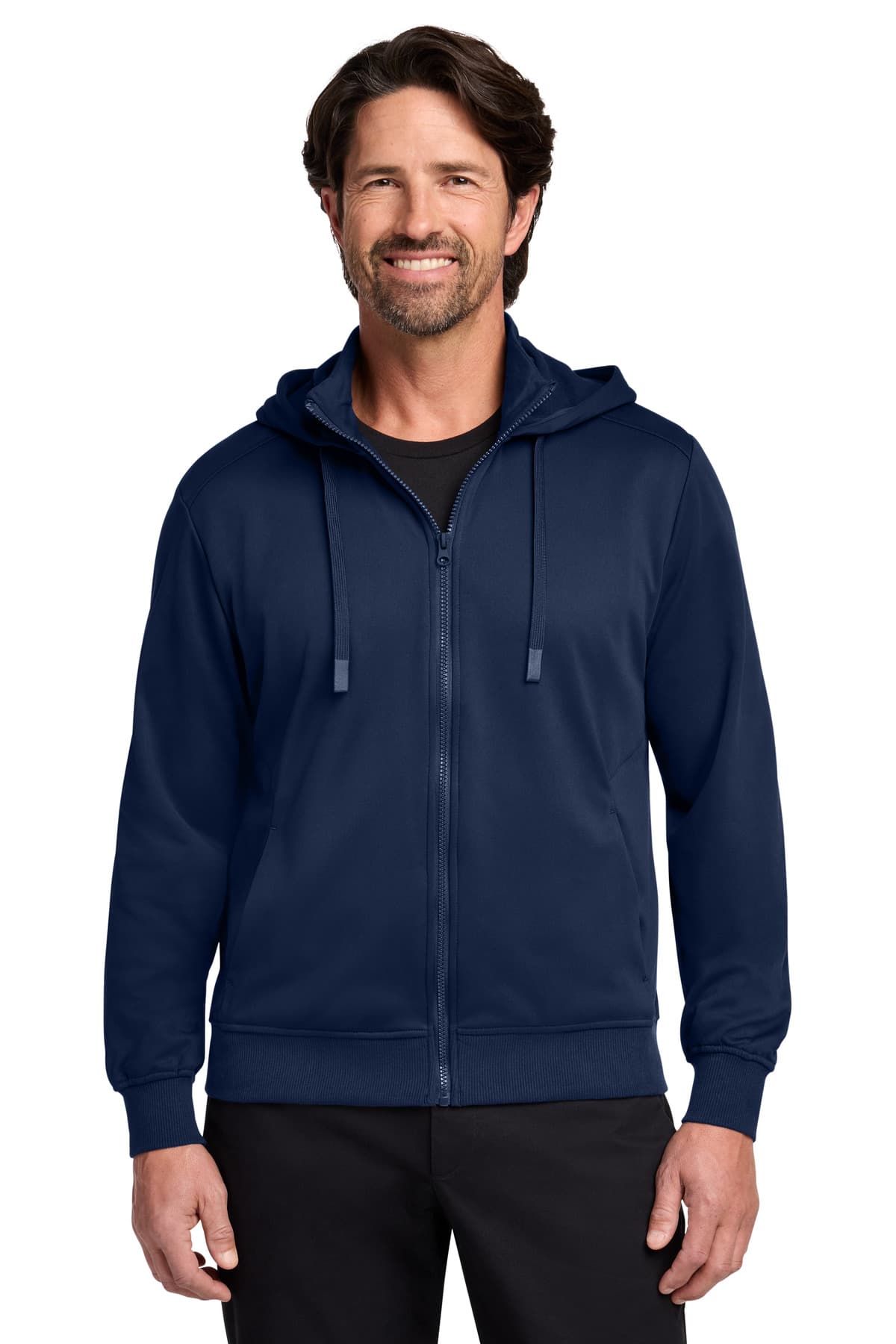 Port Authority ® Smooth Fleece Hooded Jacket F814 thumbnail 3