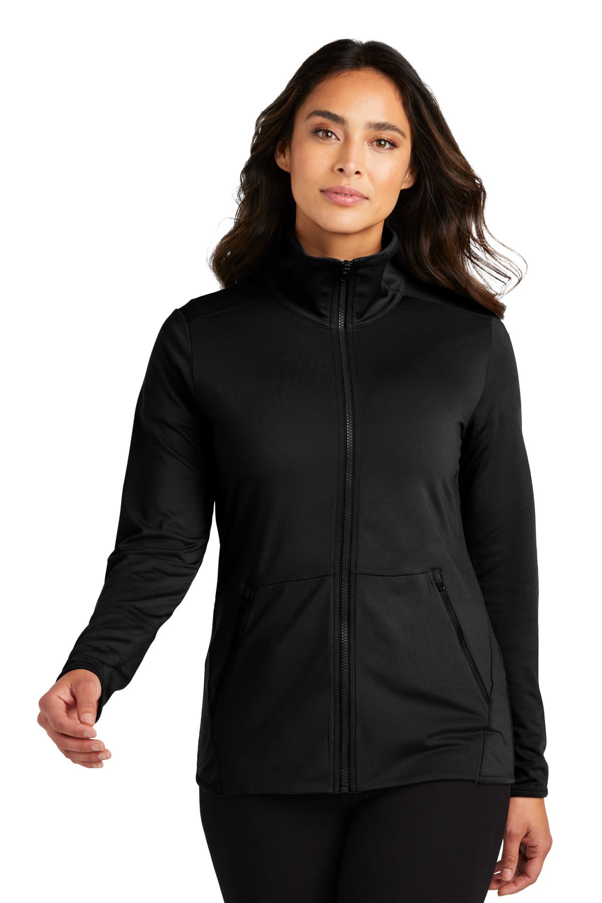 Port Authority ® Women's Accord Stretch Fleece Full-Zip LK595 thumbnail 3
