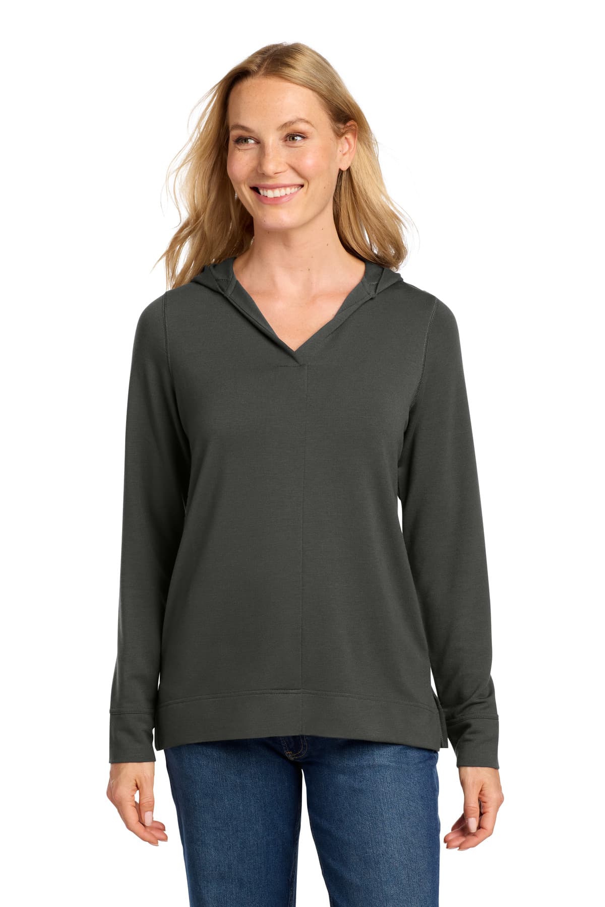 Port Authority ® Women's Microterry Pullover Hoodie LK826 thumbnail 3