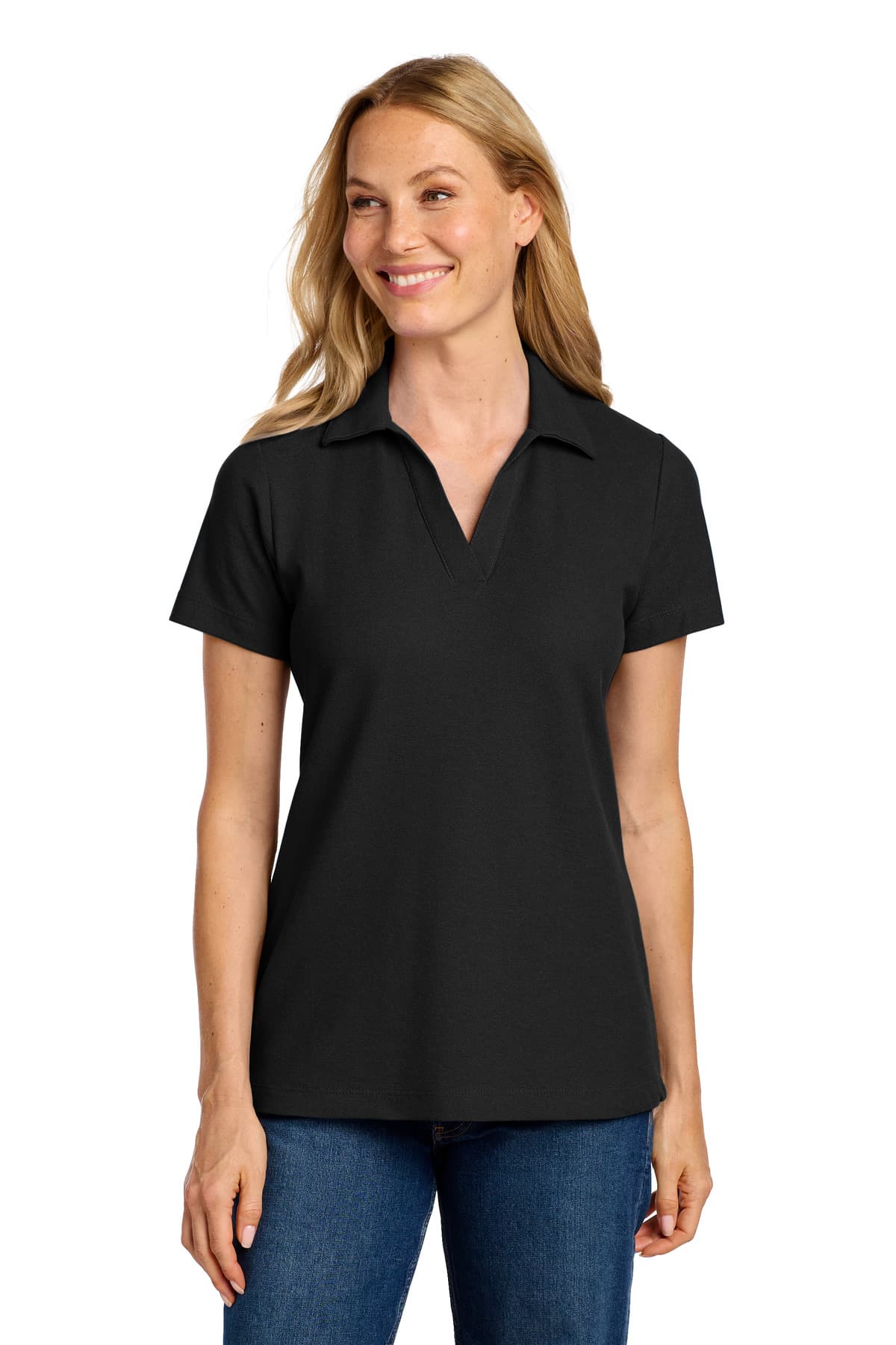 Port Authority ® Women's C-FREE ® Cotton Blend Pique Polo LK867 thumbnail 3