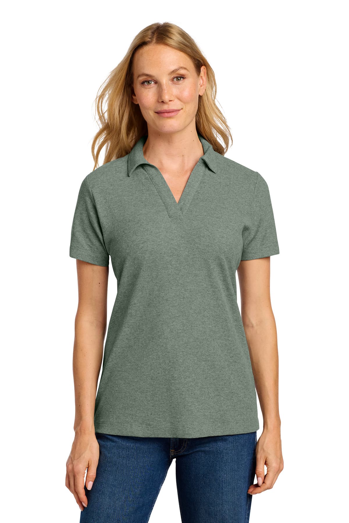 Port Authority ® Women's C-FREE ® Cotton Blend Pique Polo LK867 thumbnail 5