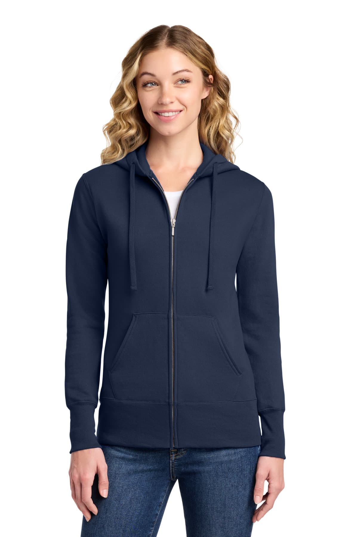 Port & Co  Women's Core Fleece Full-Zip Hooded Sweatshirt. LPC78ZH thumbnail 4
