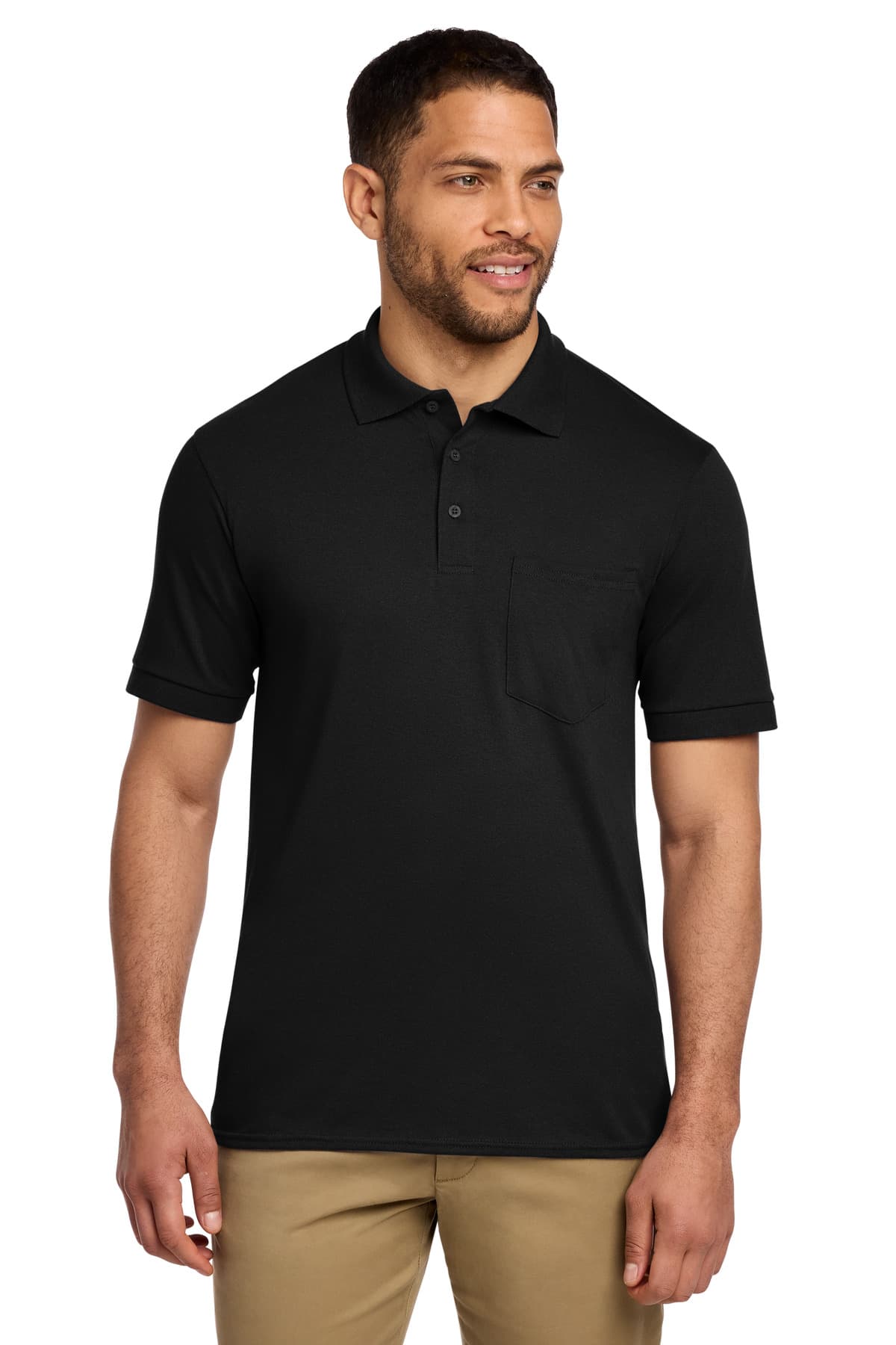Port & Co  Core Blend Jersey Knit Pocket Polo. KP55P thumbnail 4