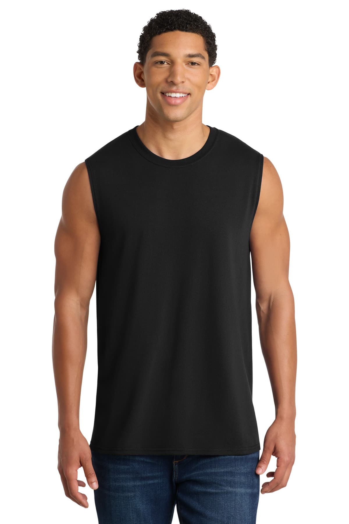 Port & Co  Core Cotton Sleeveless Tee. PC54SL thumbnail 4