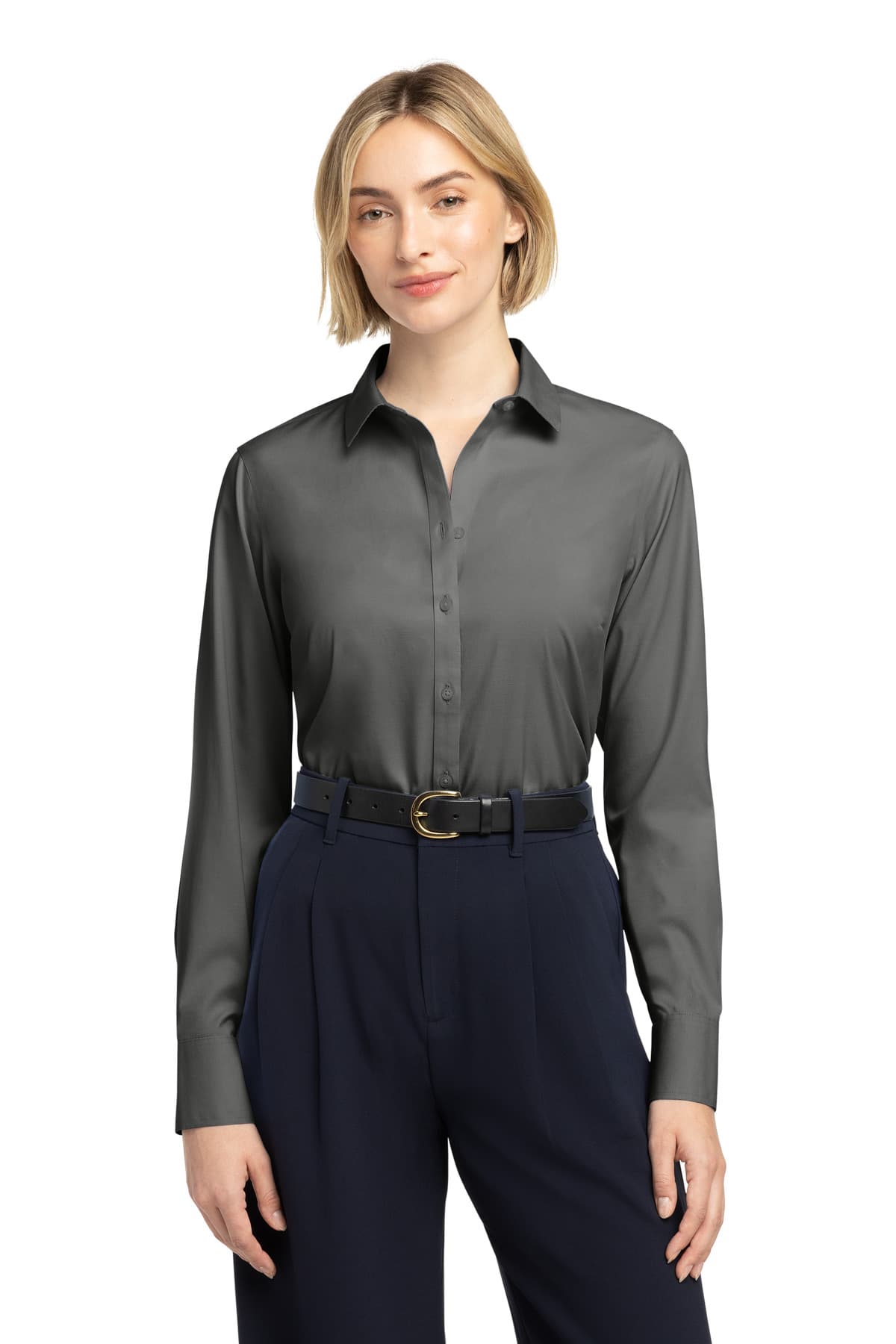 Brooks Brothers ® Women's Wrinkle-Free Stretch Pinpoint Shirt BB18001 thumbnail 3