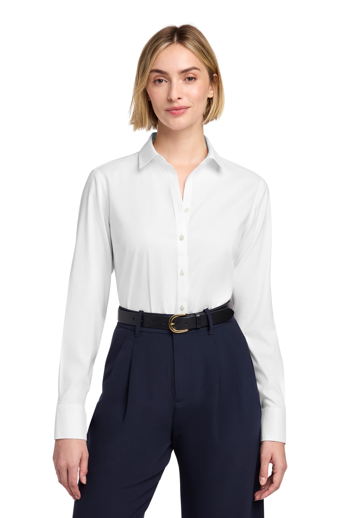Brooks Brothers ® Women's Wrinkle-Free Stretch Pinpoint Shirt BB18001 thumbnail 5