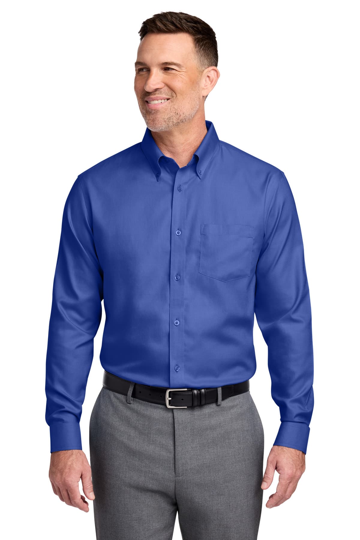 Brooks Brothers ® Wrinkle-Free Stretch Nailhead Shirt BB18002 thumbnail 3