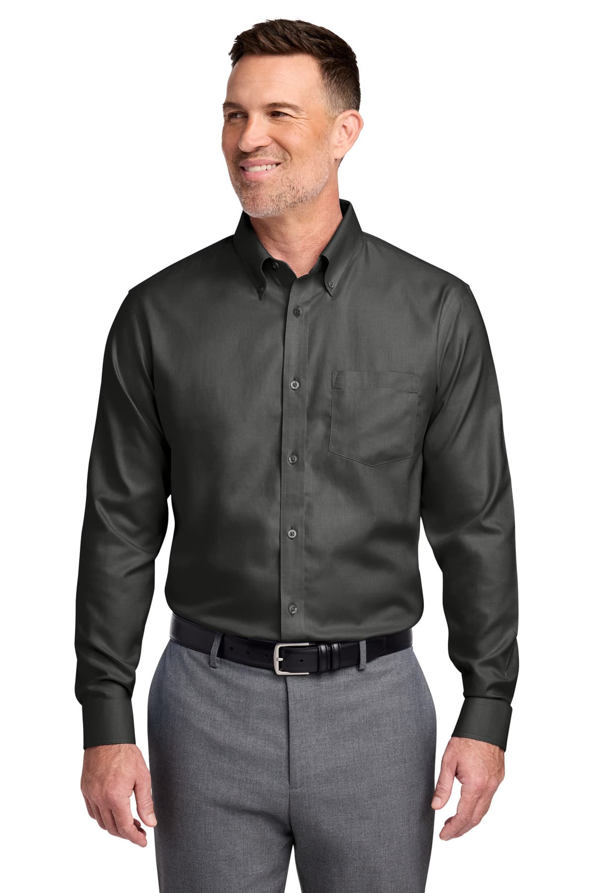 Brooks Brothers ® Wrinkle-Free Stretch Nailhead Shirt BB18002 thumbnail 4