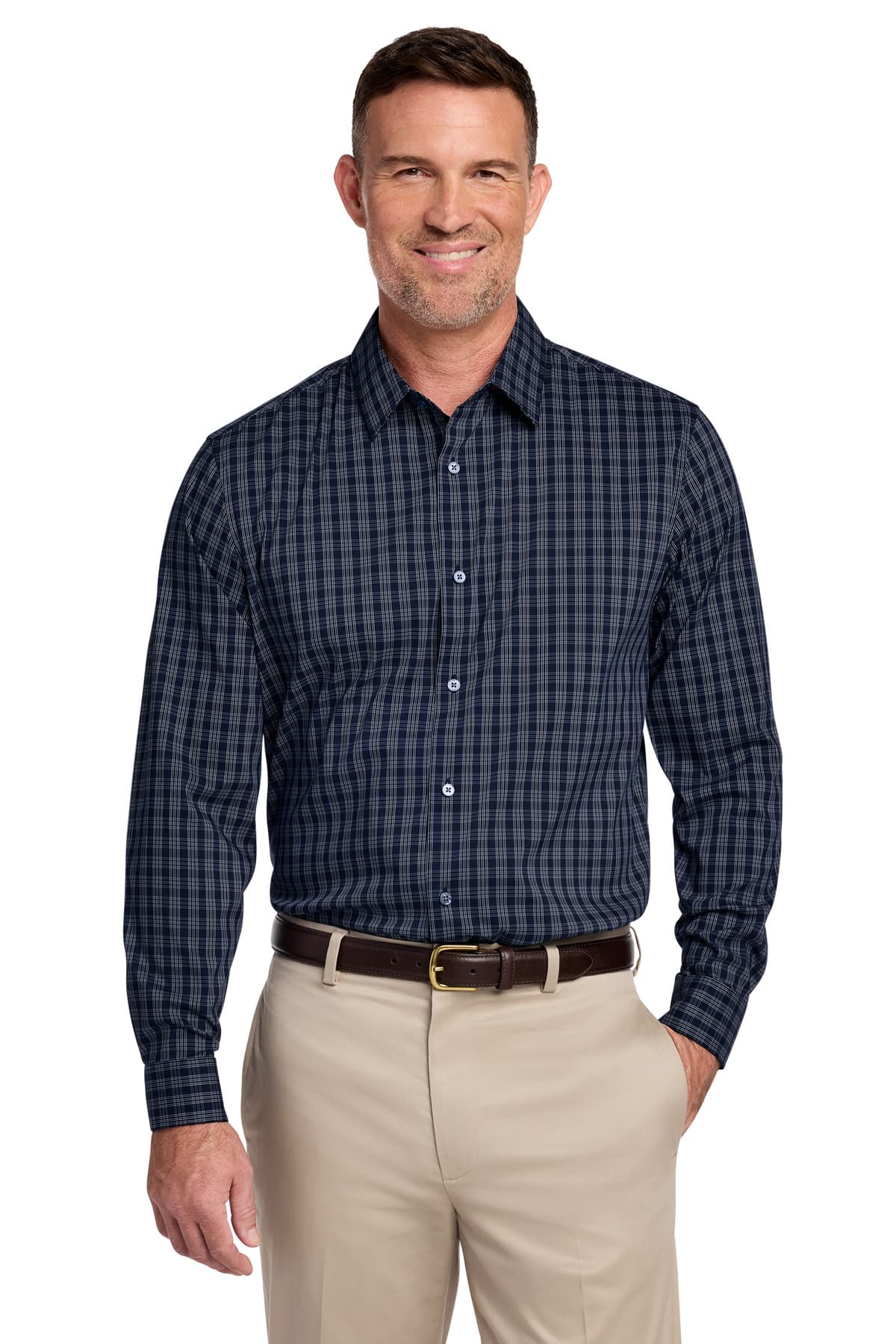 Brooks Brothers ® Tech Stretch Patterned Shirt BB18006 thumbnail 3