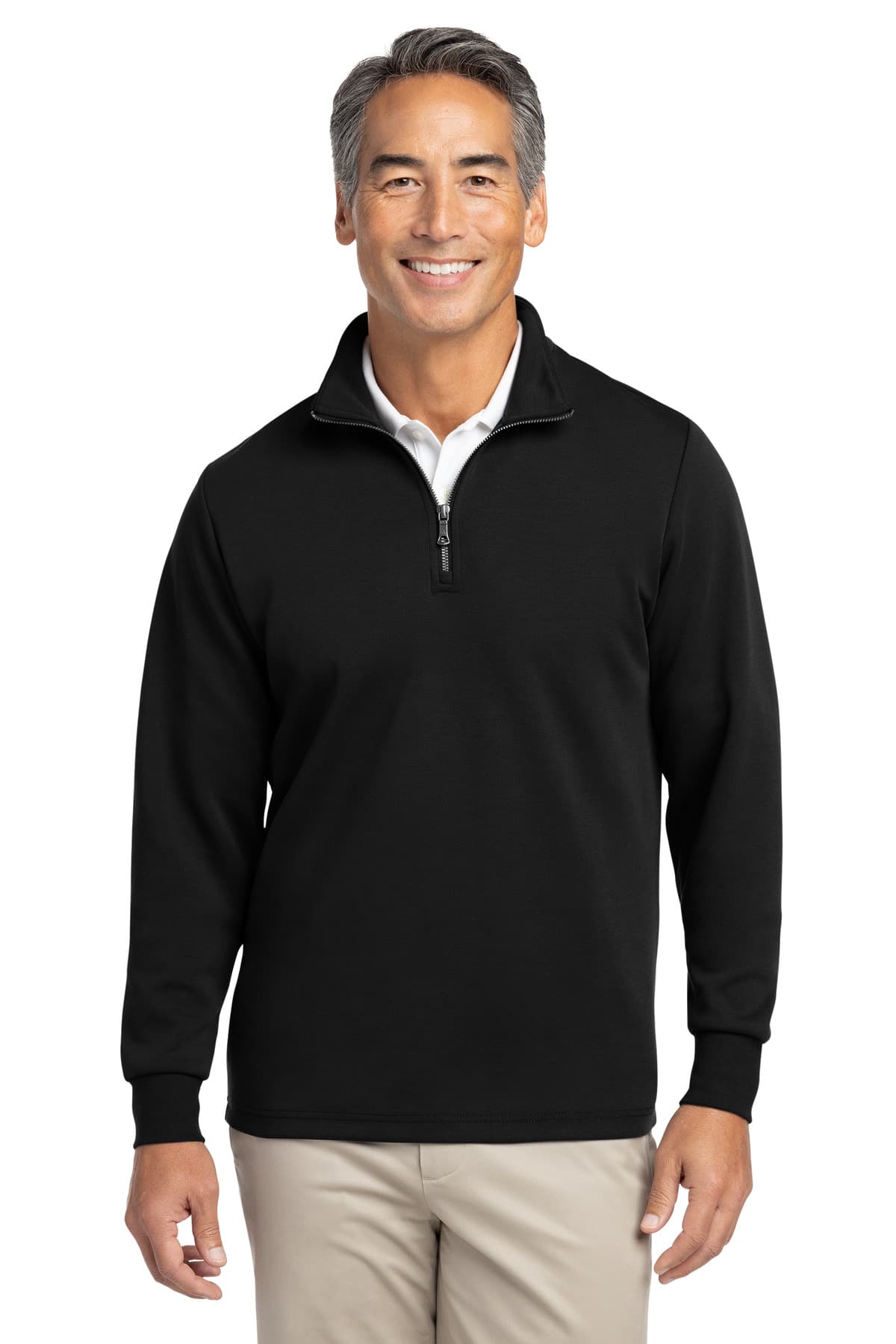 Brooks Brothers ® Double-Knit 1/4-Zip BB18206 thumbnail 3