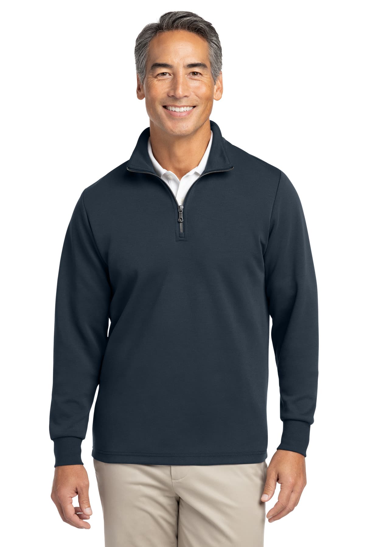 Brooks Brothers ® Double-Knit 1/4-Zip BB18206 thumbnail 4