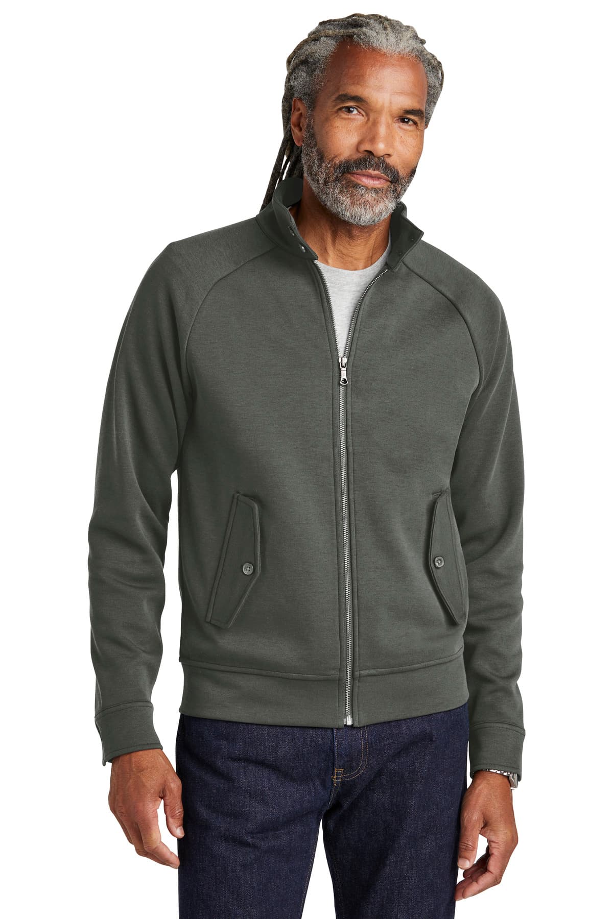 Brooks Brothers ® Double-Knit Full-Zip BB18210 thumbnail 4