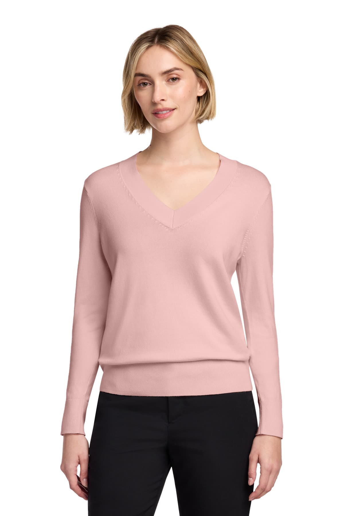 Brooks Brothers ® Women's Cotton Stretch V-Neck Sweater BB18401 thumbnail 5