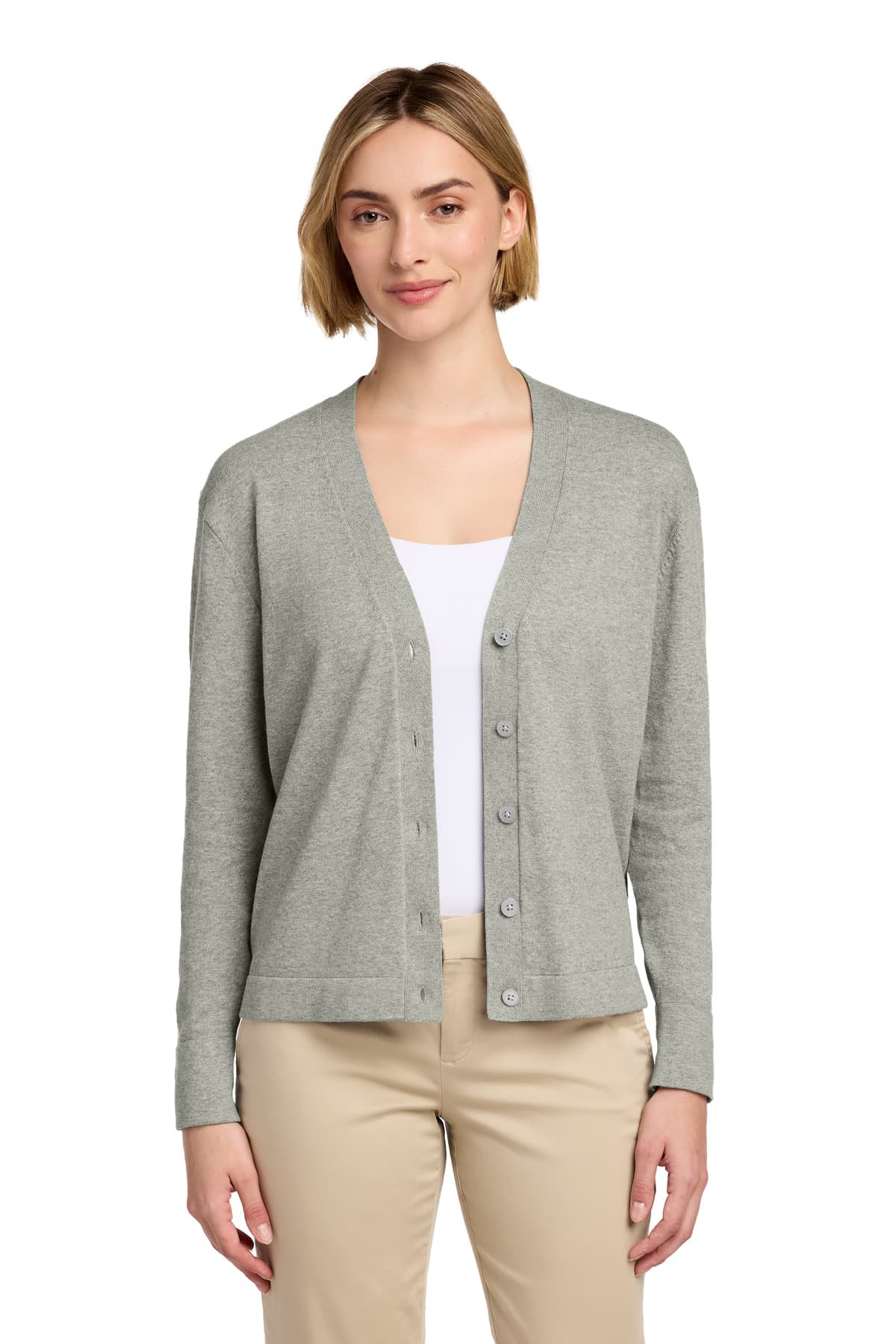 Brooks Brothers ® Women's Cotton Stretch Cardigan Sweater BB18405 thumbnail 3