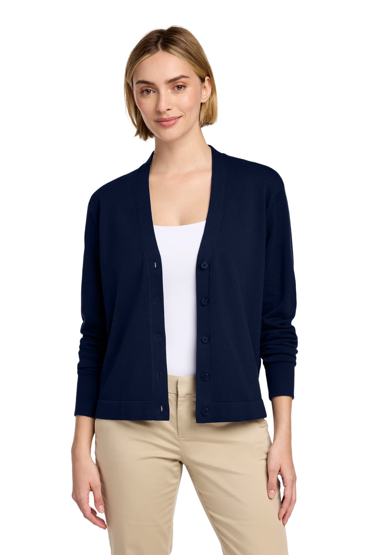 Brooks Brothers ® Women's Cotton Stretch Cardigan Sweater BB18405 thumbnail 4