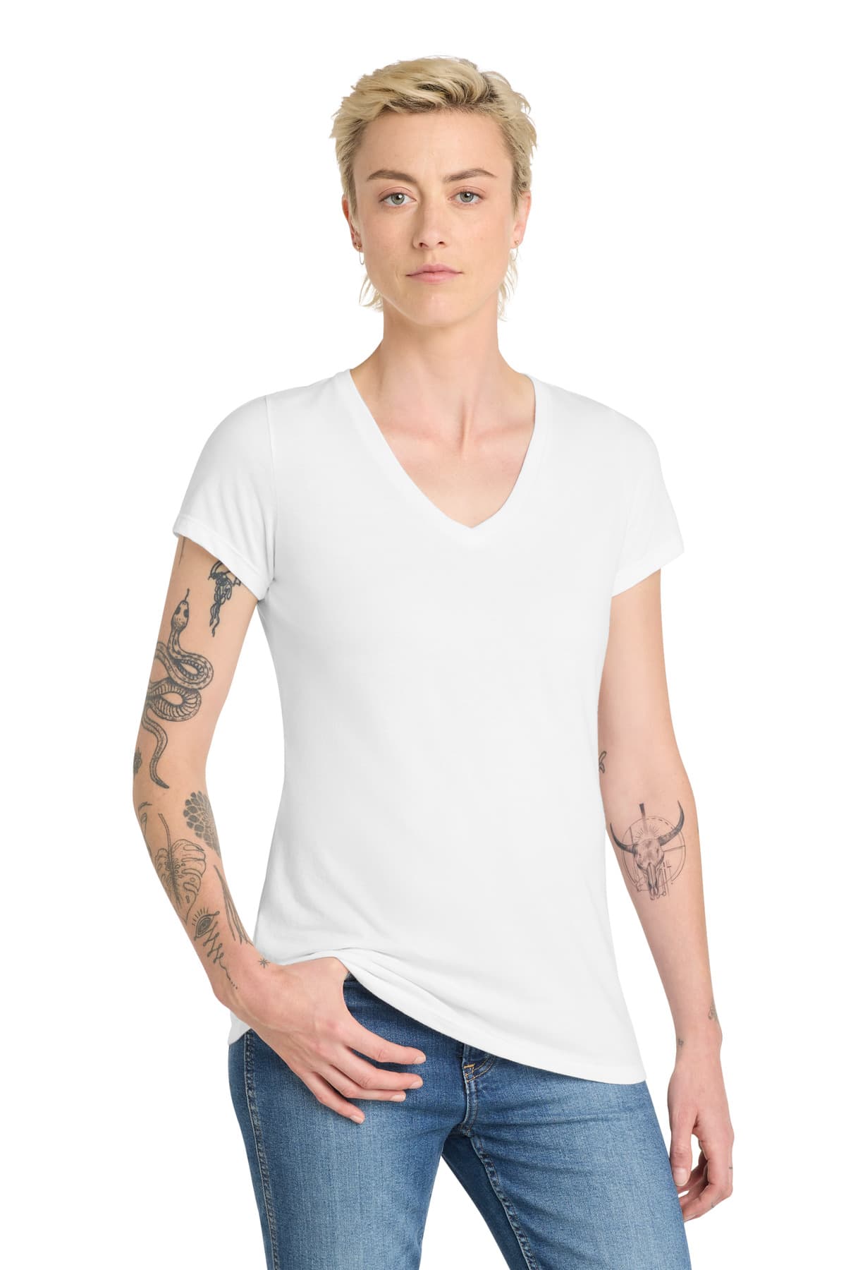 District ® Women's Very Important Tee ® V-Neck. DT6503 thumbnail 2