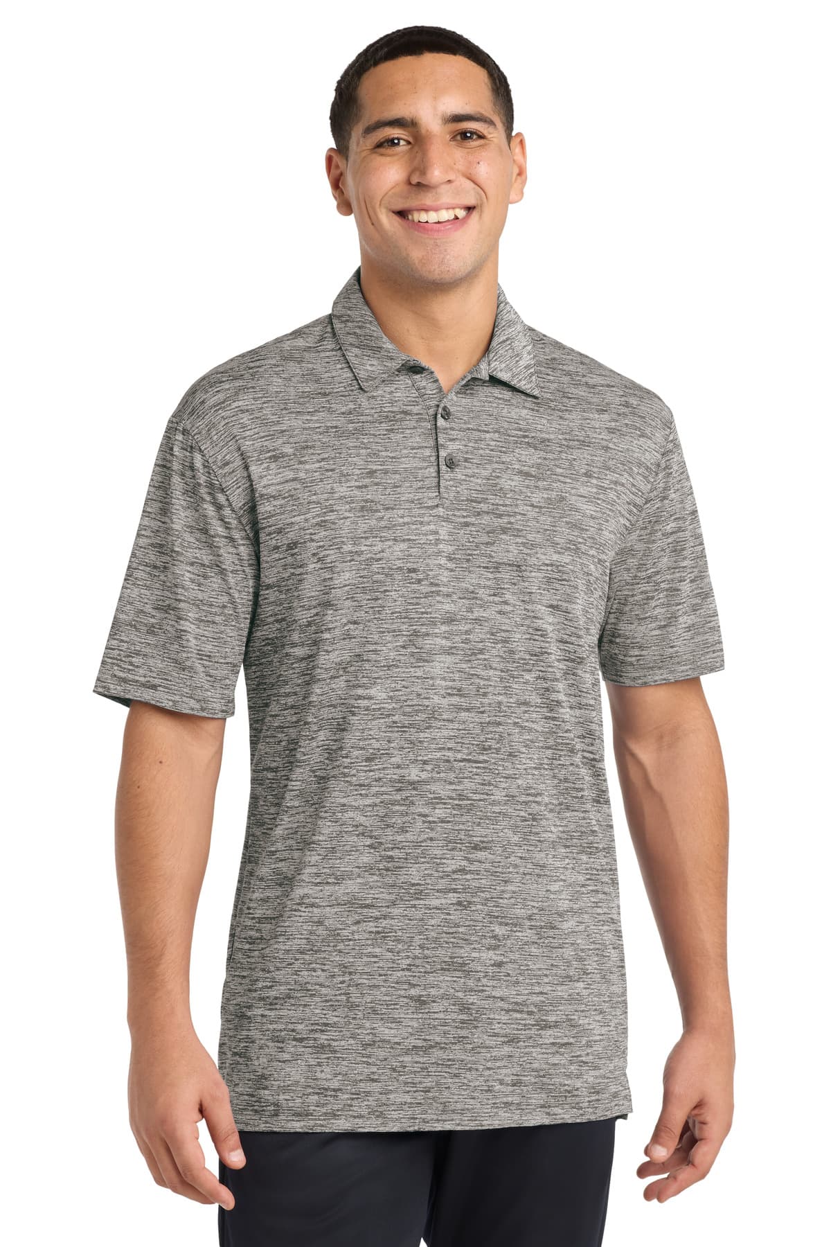 Sport-Tek ® PosiCharge ® Electric Heather Polo. ST590 thumbnail 2