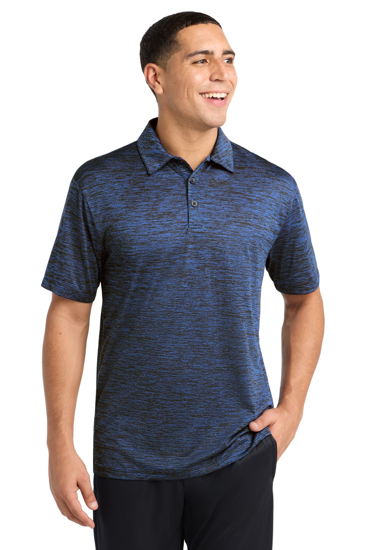 Sport-Tek ® PosiCharge ® Electric Heather Polo. ST590 thumbnail 3