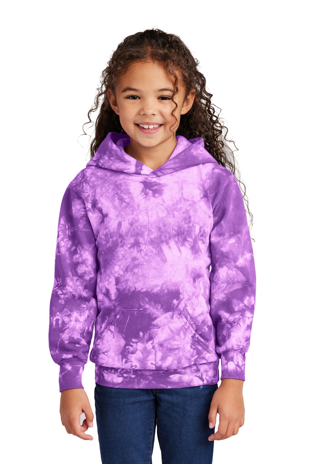 Port & Co  Youth Crystal Tie-Dye Pullover Hoodie PC144Y thumbnail 3