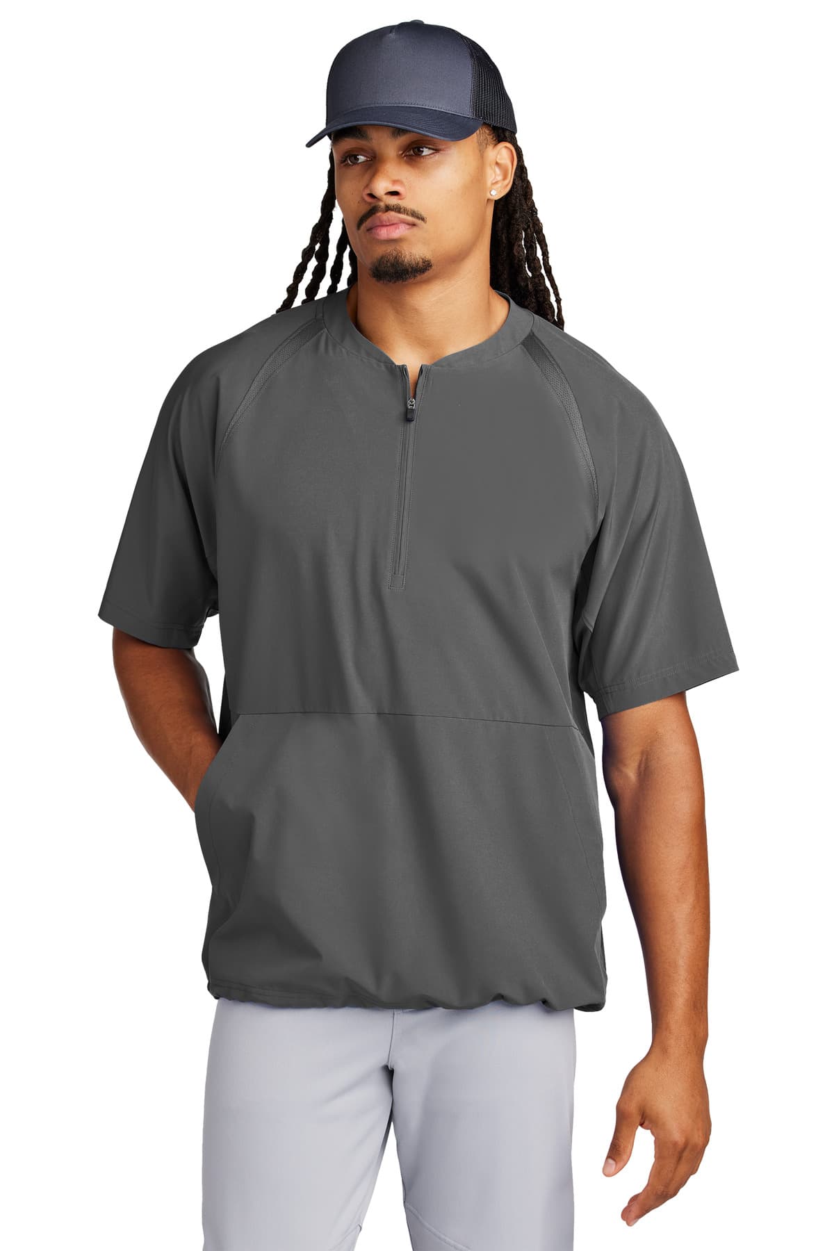 Sport-Tek ® Repeat 1/2-Zip Short Sleeve Jacket JST489 thumbnail 5