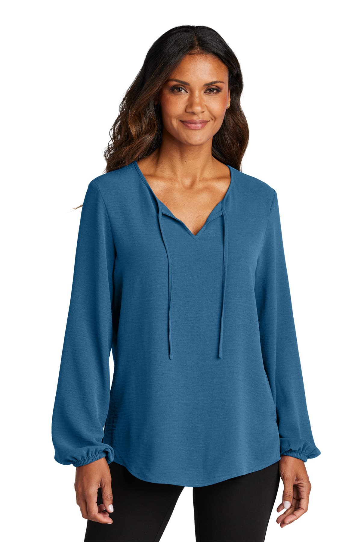 Port Authority ® Women's Textured Crepe Blouse LW714 thumbnail 2