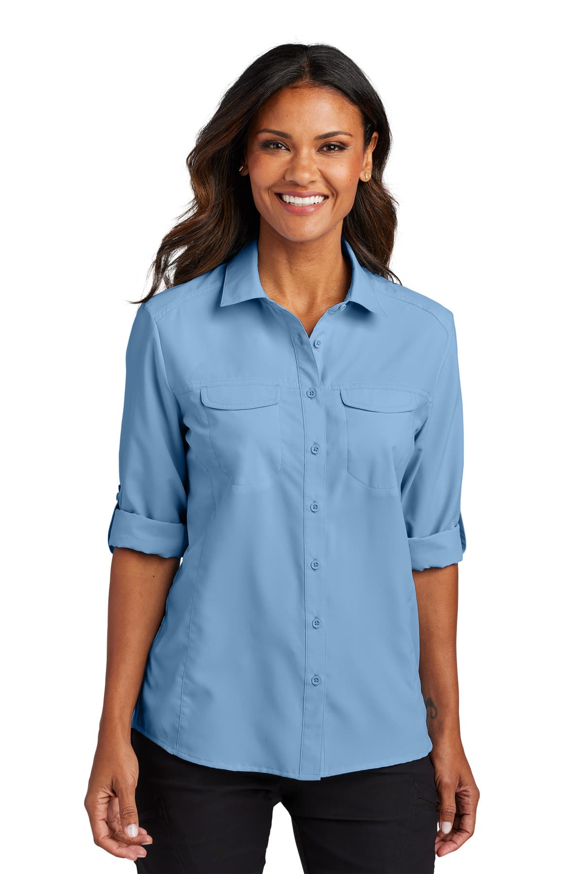Port Authority ® Women's Long Sleeve UV Daybreak Shirt LW960 thumbnail 4