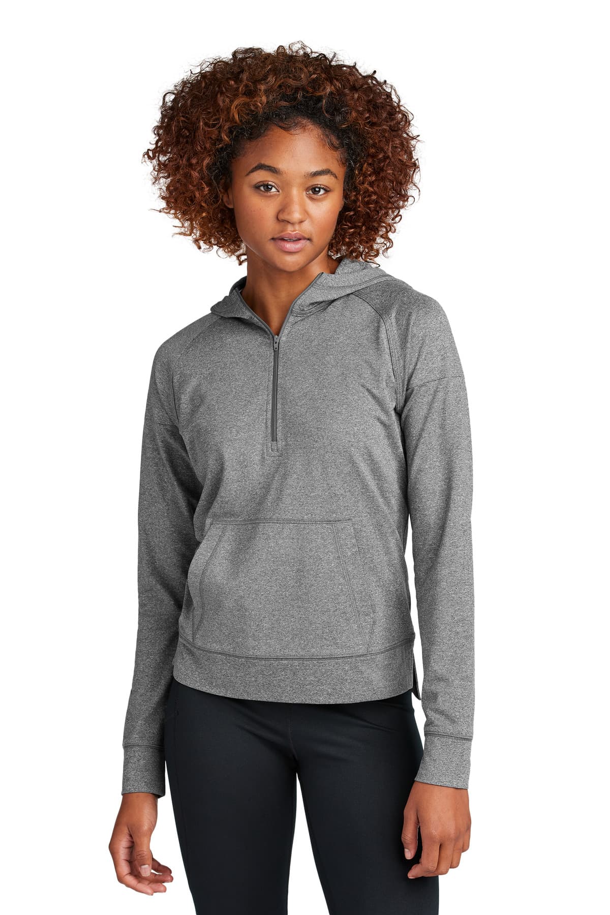 Sport-Tek ® Women's Sport-Wick ® Stretch 1/2-Zip Hoodie LST856 thumbnail 4