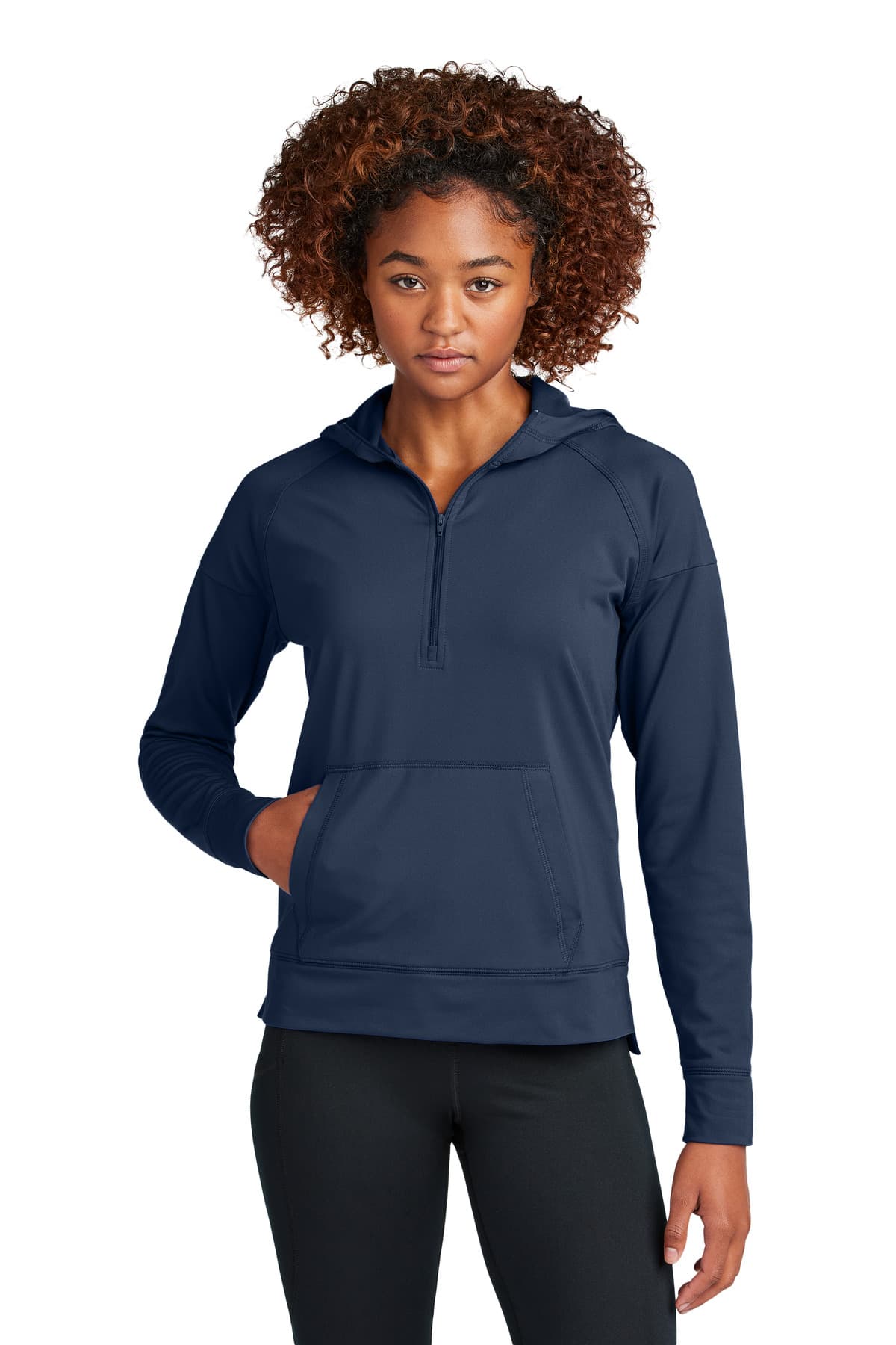 Sport-Tek ® Women's Sport-Wick ® Stretch 1/2-Zip Hoodie LST856 thumbnail 5