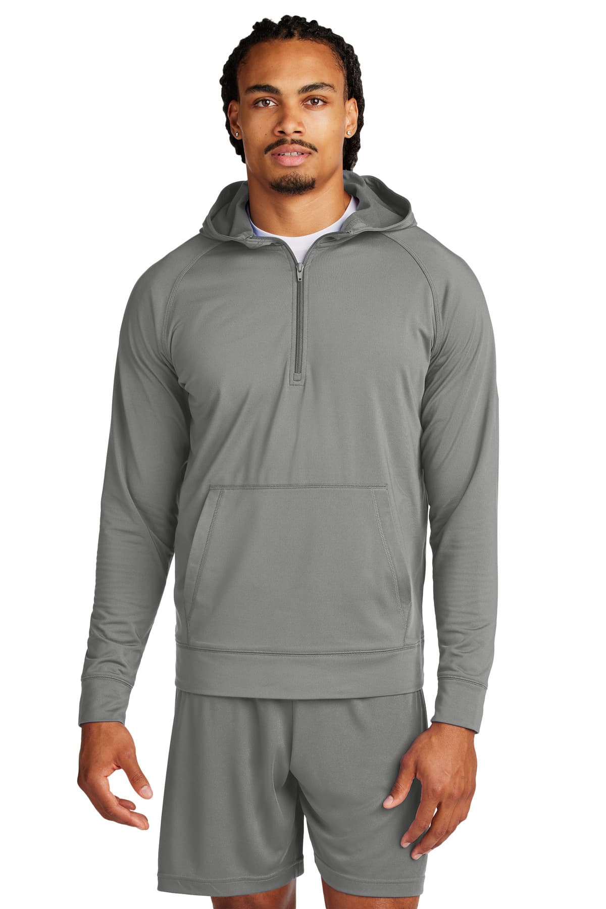 Sport-Tek ® Sport-Wick ® Stretch 1/2-Zip Hoodie ST856 thumbnail 3