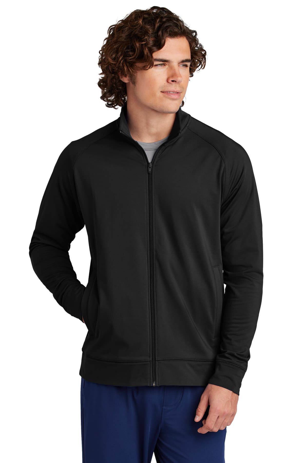 Sport-Tek ® Sport-Wick ® Stretch Full-Zip Cadet Jacket ST857 thumbnail 2
