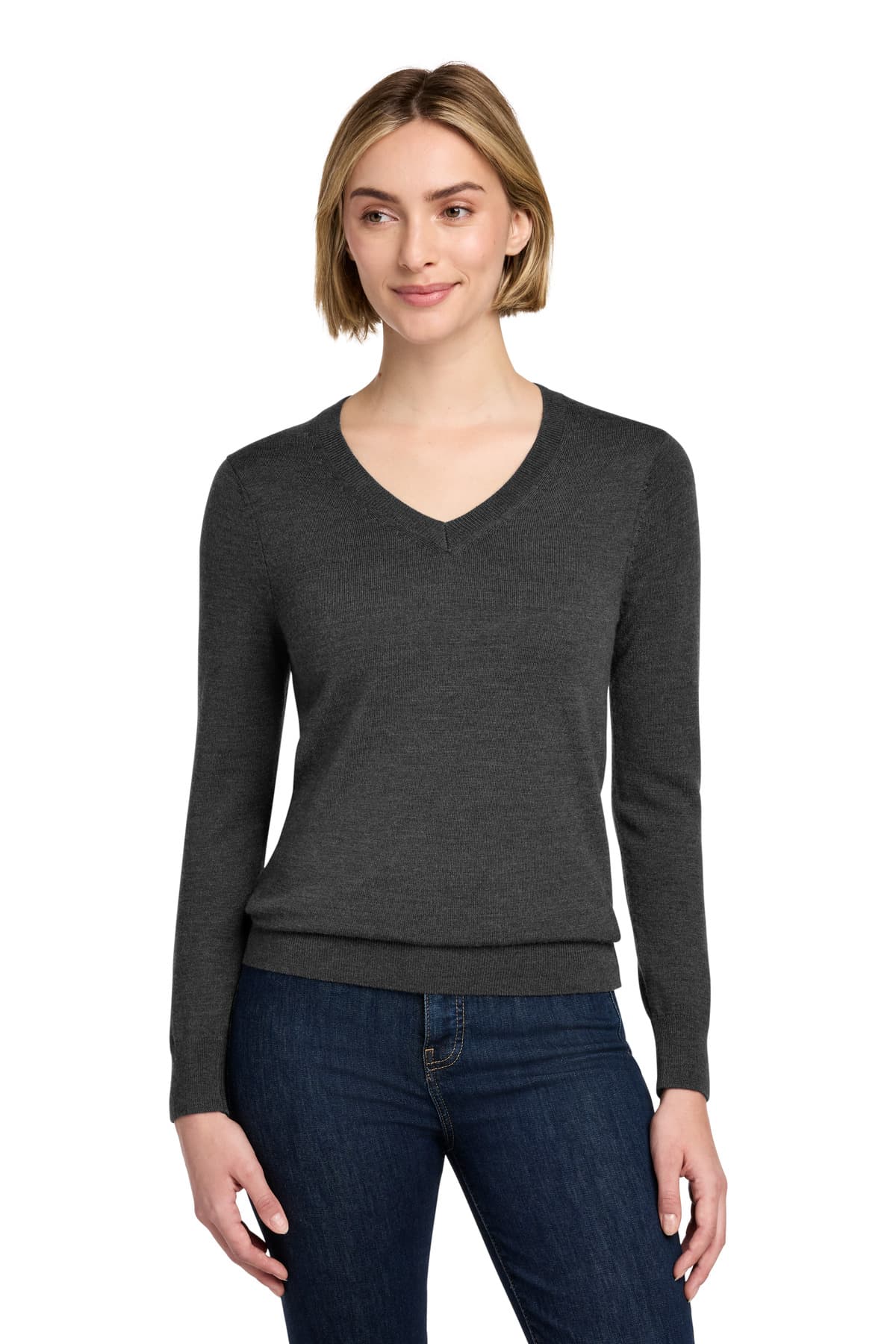 Brooks Brothers ® Women's Washable Merino V-Neck Sweater BB18411 thumbnail 5