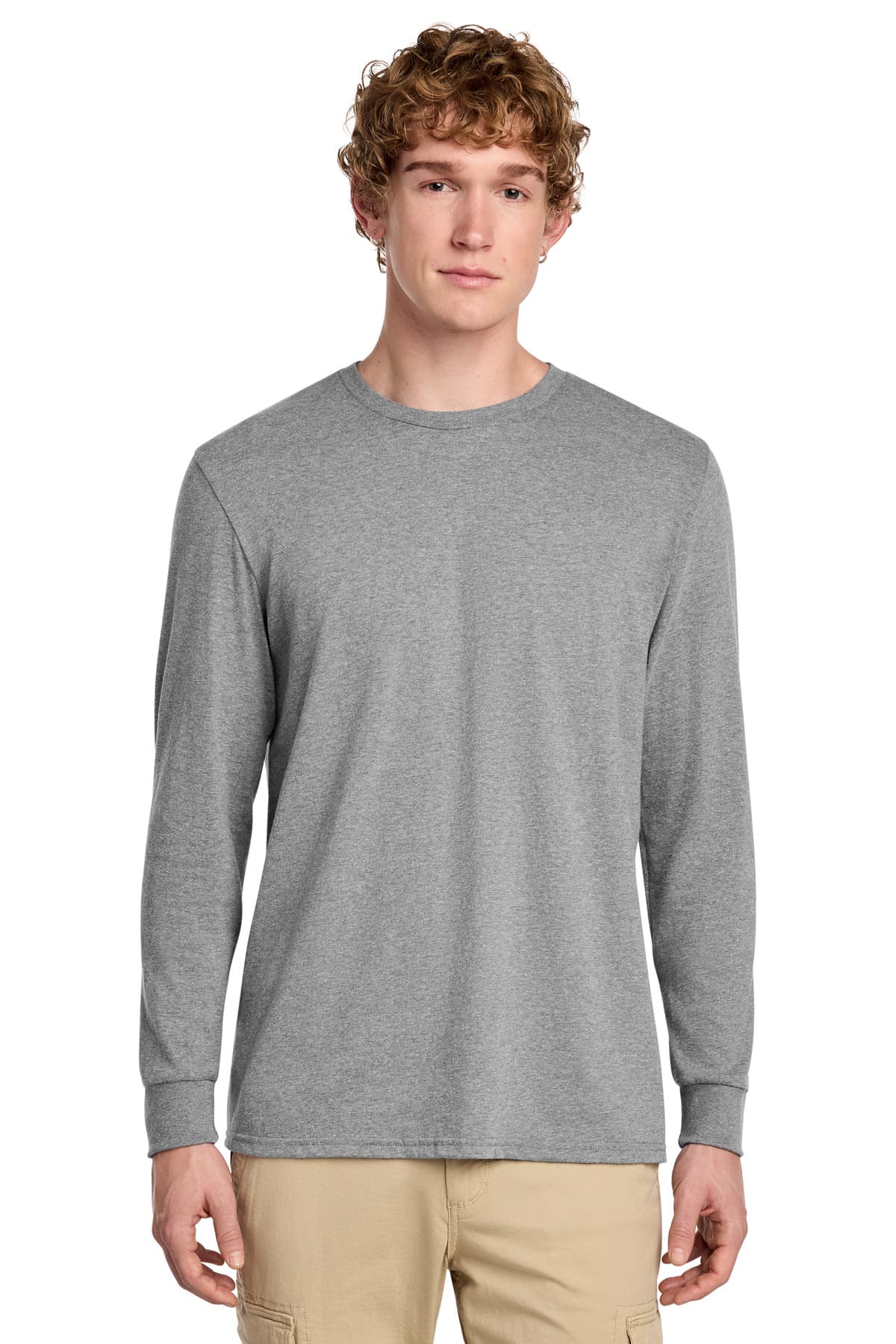 District ® Perfect Blend ® CVC Long Sleeve Tee DT109 thumbnail 3